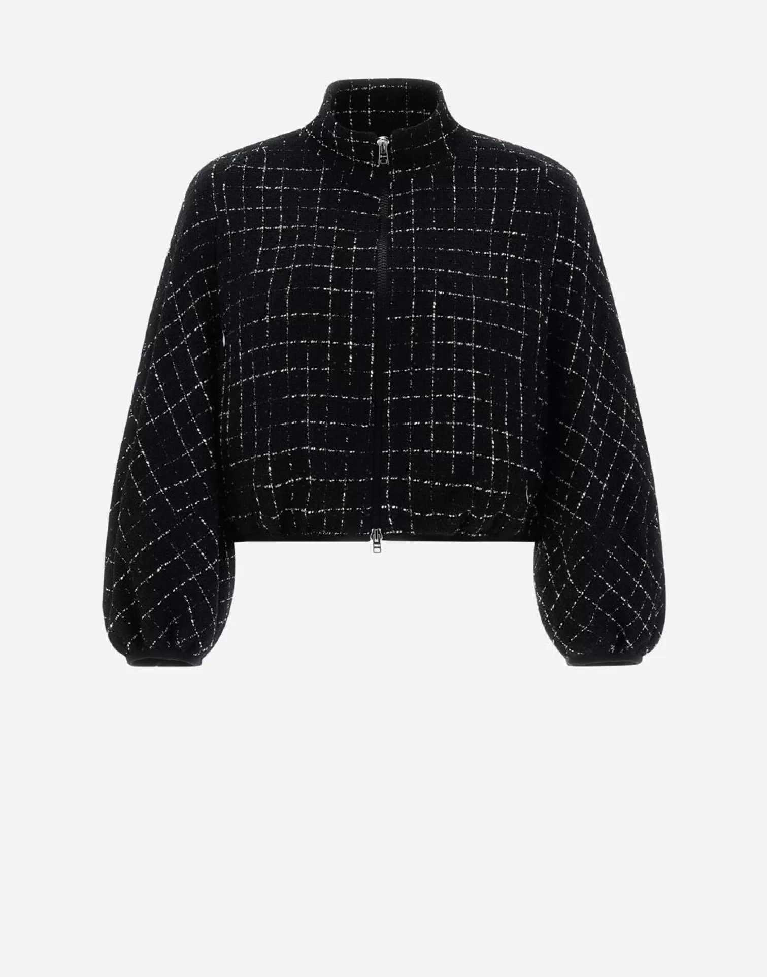 Herno Bomber>Bomber Jacket In Casual Tweed Black