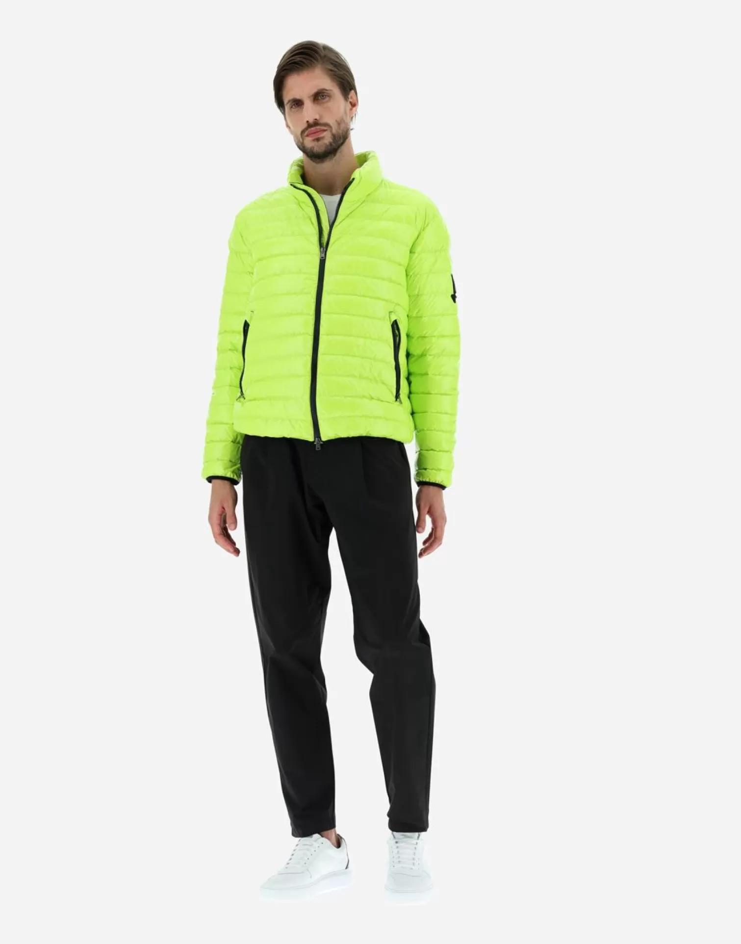 Herno Bomber>Bomber Jacket In Gloss Neon Yellow