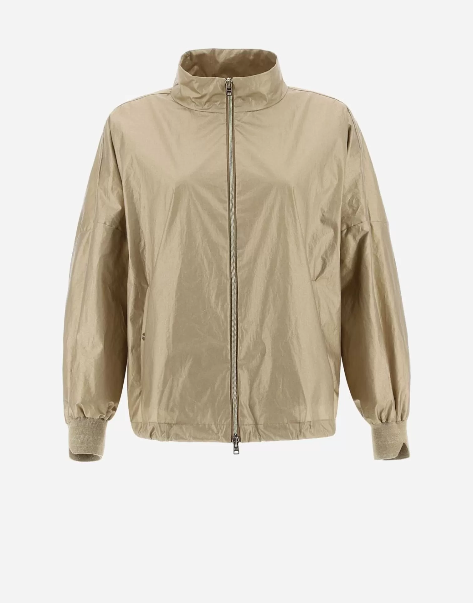 Herno Bomber>Bomber Jacket In Leisure Cotton Sand