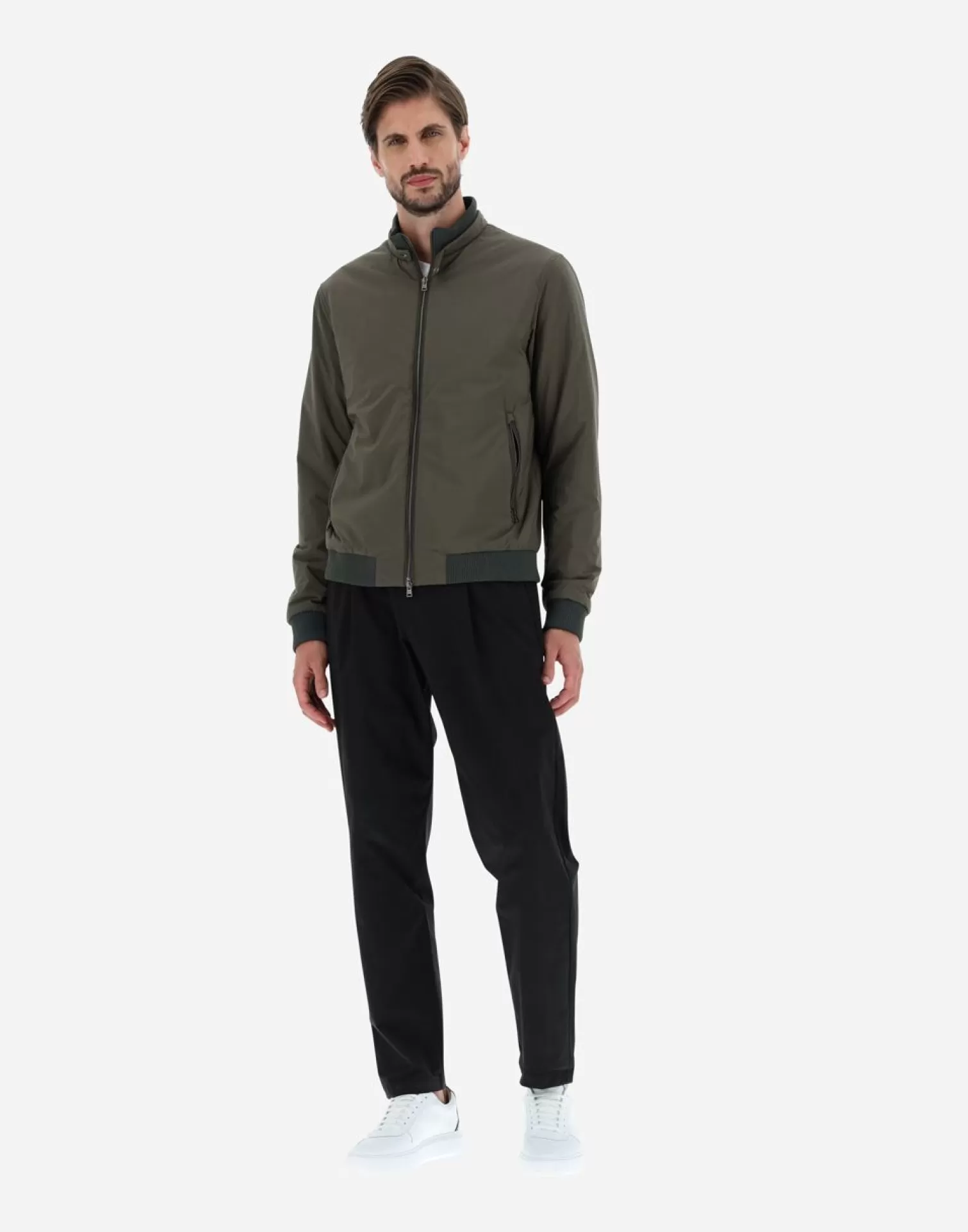 Herno Bomber>Bomber Jacket In Nuage Military