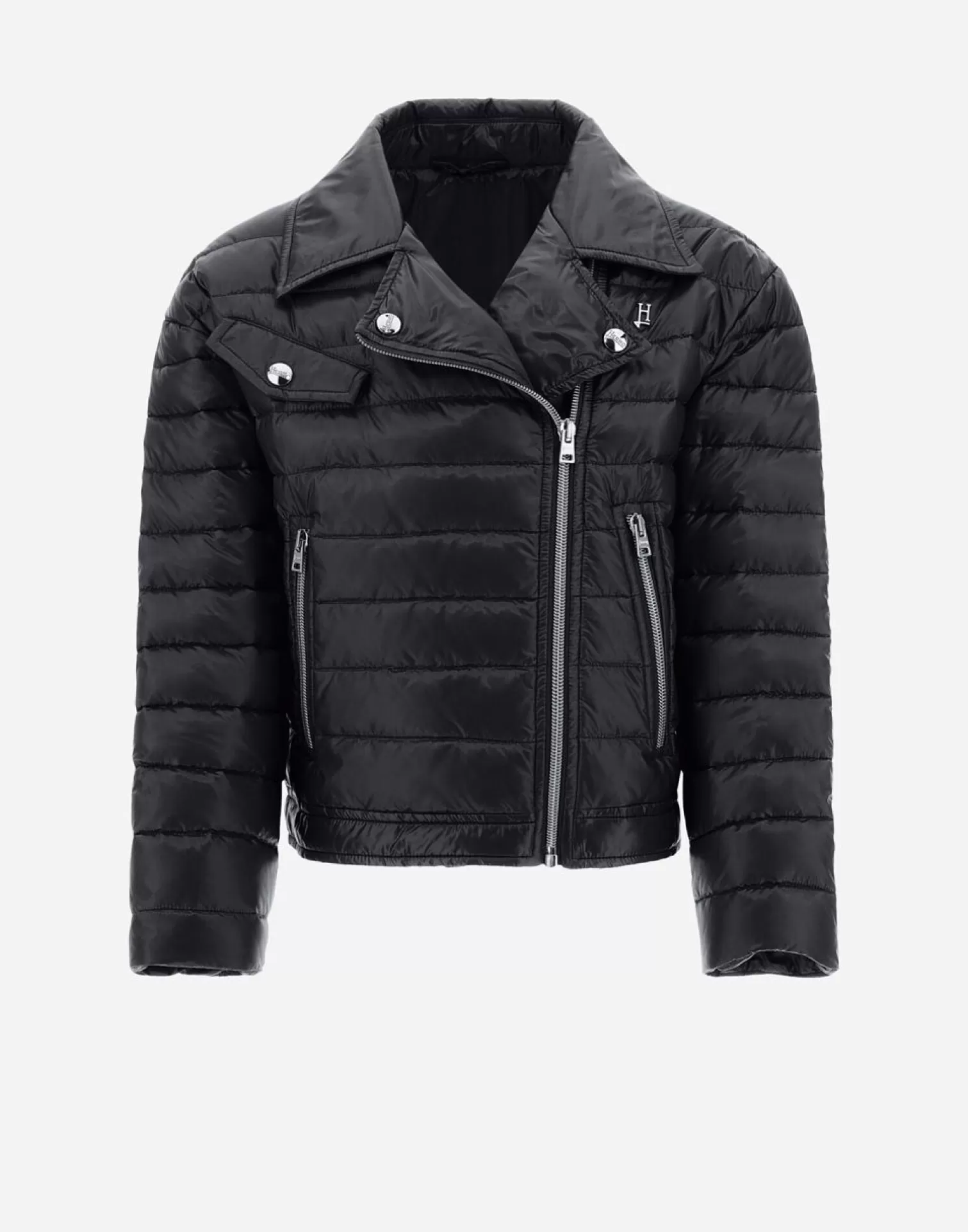 Herno Vêtements>Bomber Jacket In Nylon Ultralight Black