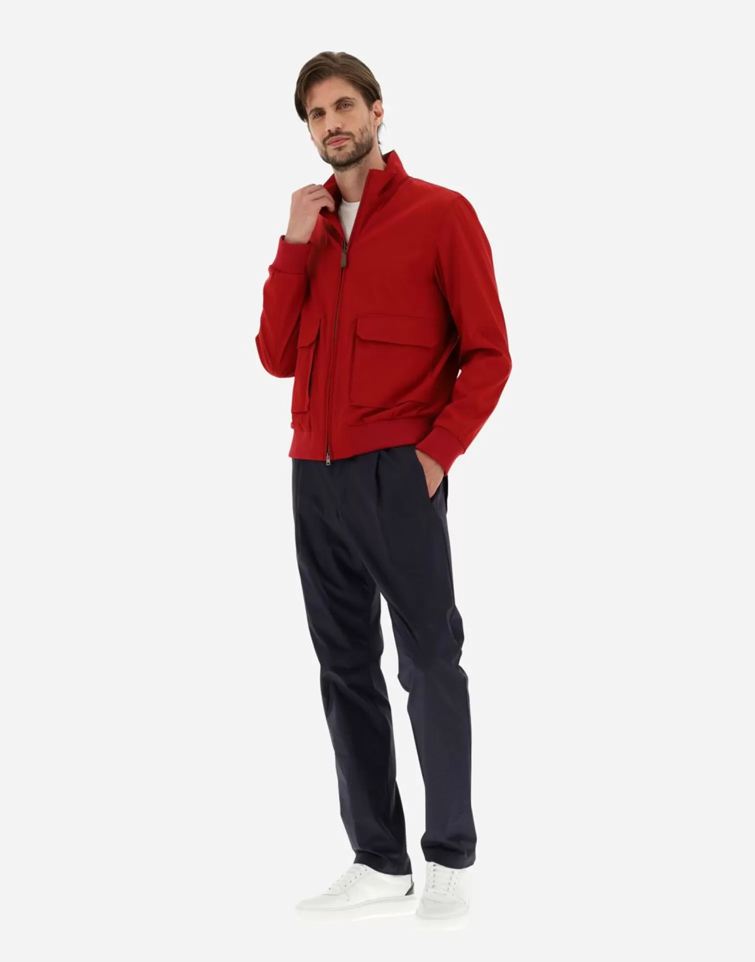 Herno Bomber>Bomber Jacket In T-Way Red