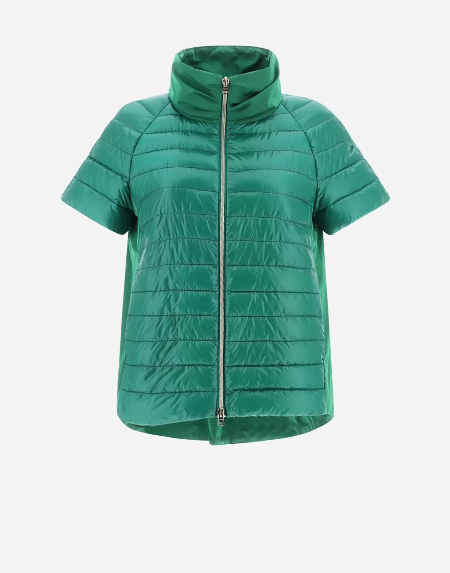 Herno Doudounes Courtes>Cape In Nylon Ultralight & New Techno Taffeta Jolly Green