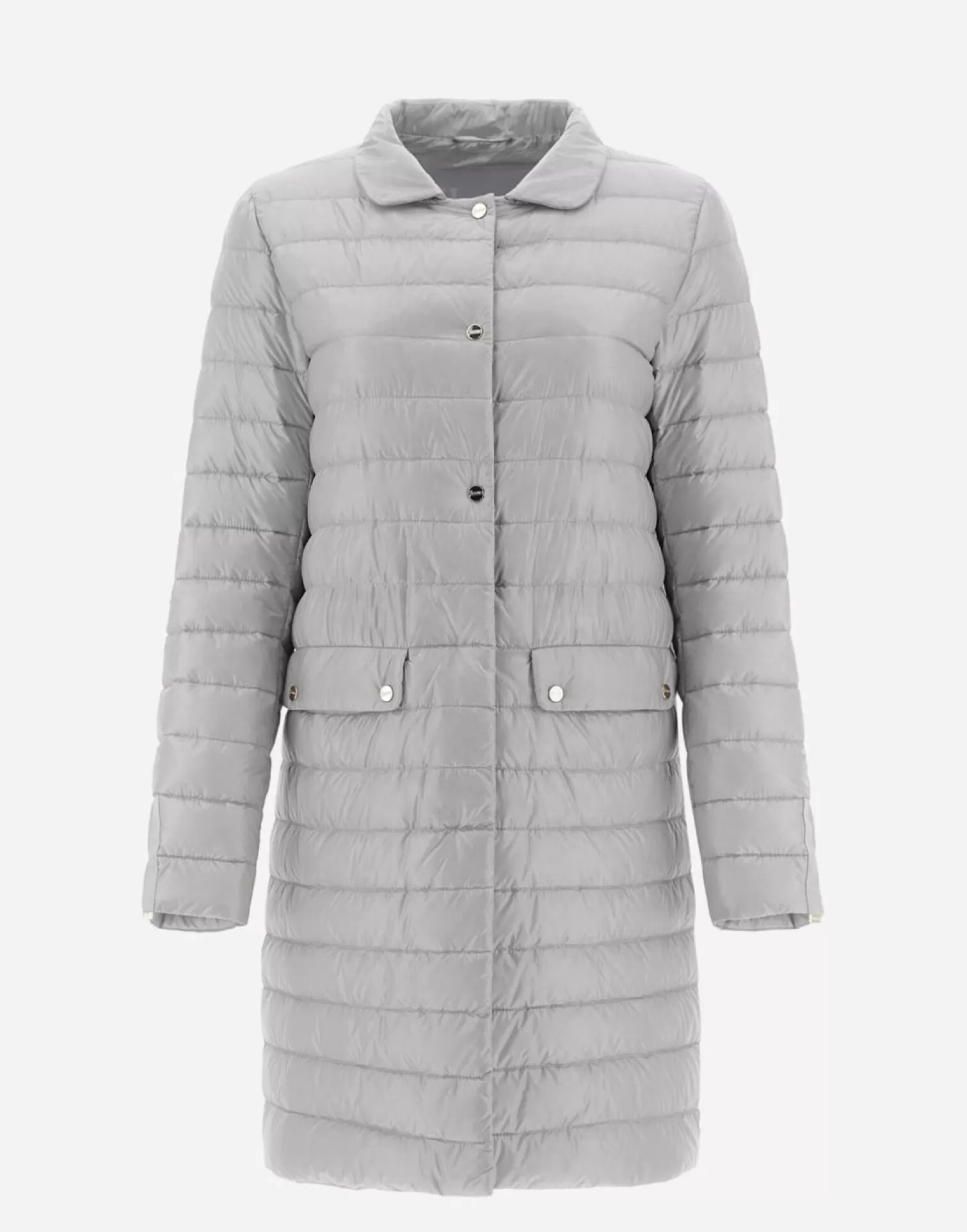 Herno Manteaux Et Trench-Coats>Coat In Nylon Ultralight Light Grey