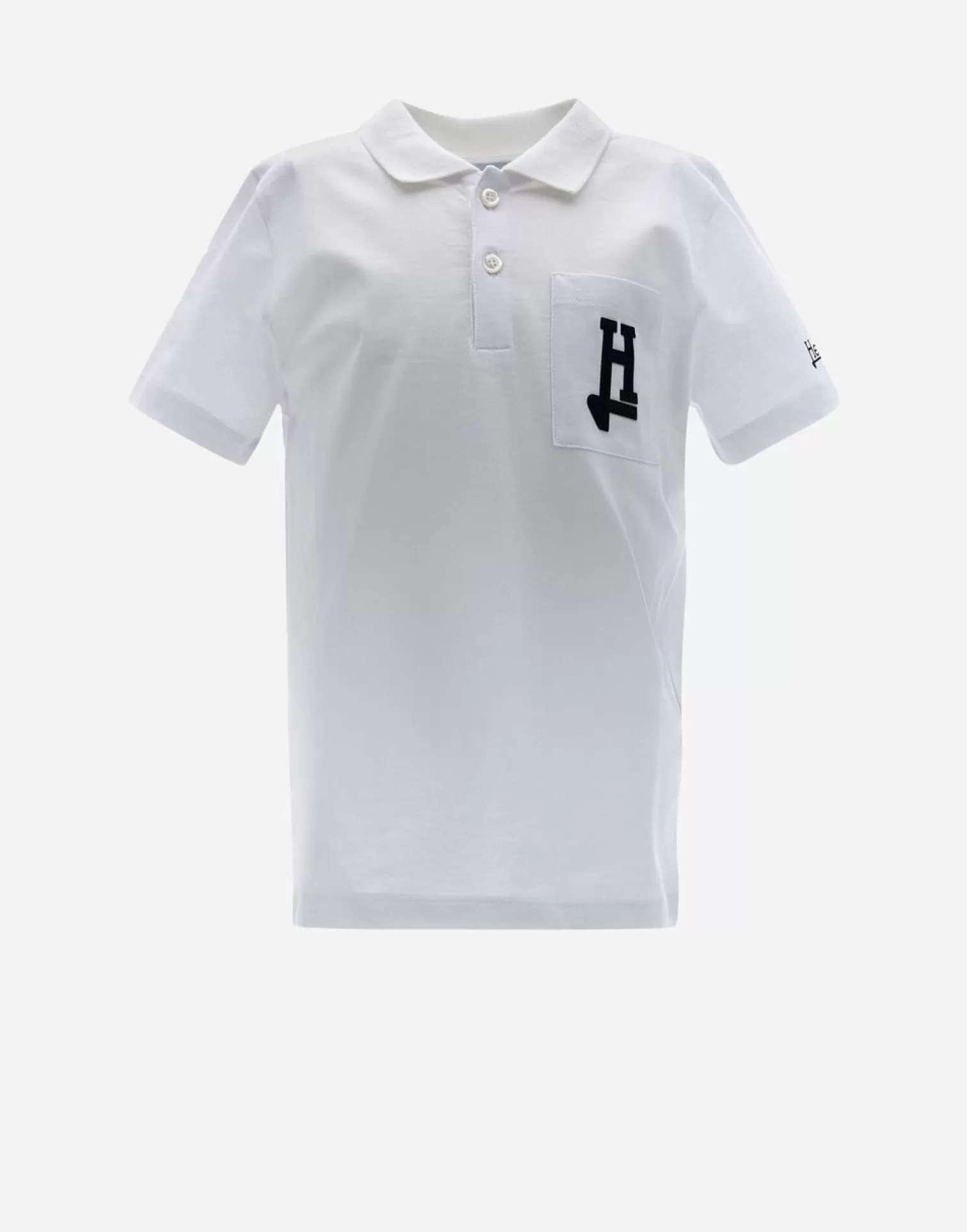 Herno Vêtements>Cotton Polo Shirt White