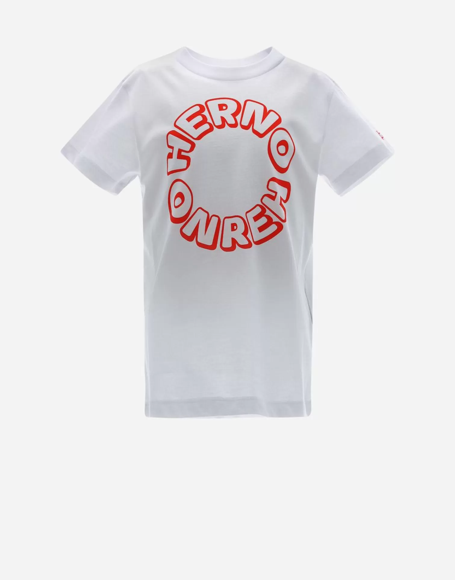 Herno Vêtements>Cotton T-Shirt With Print White