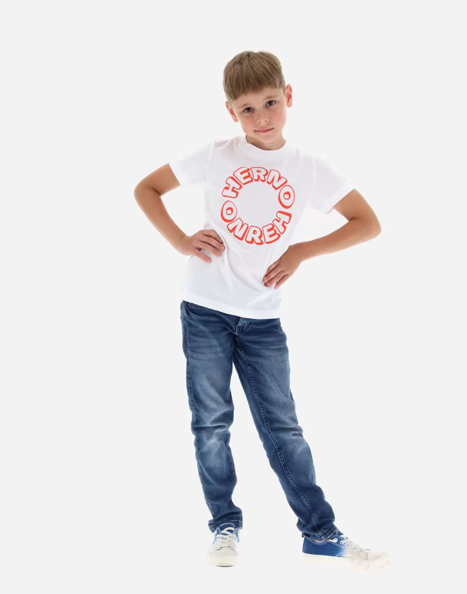 Herno Vêtements>Cotton T-Shirt With Print White