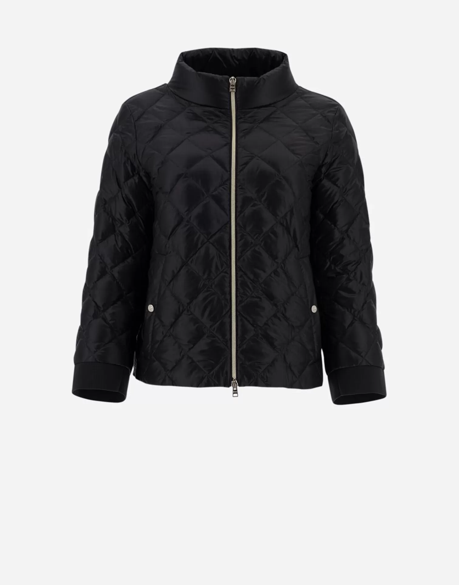 Herno Bomber>Diamond-Quilted Nylon Ultralight Bomber Black