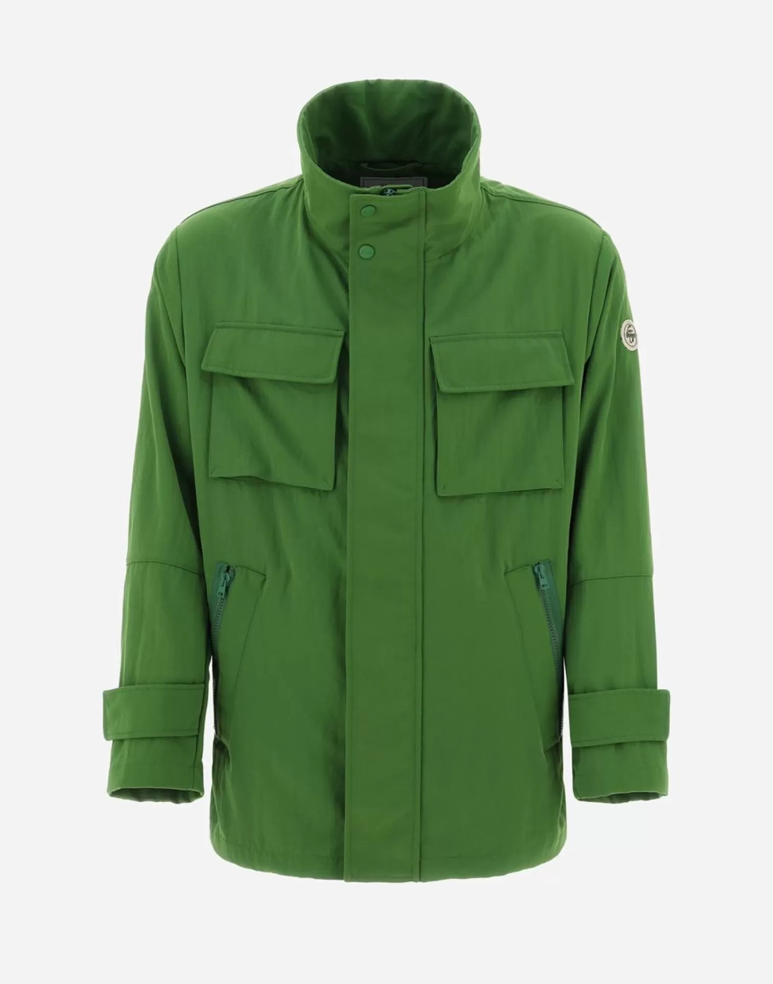 Herno Parkas Et Vestes>Globe Jacket In Recycled Twill Garden Green