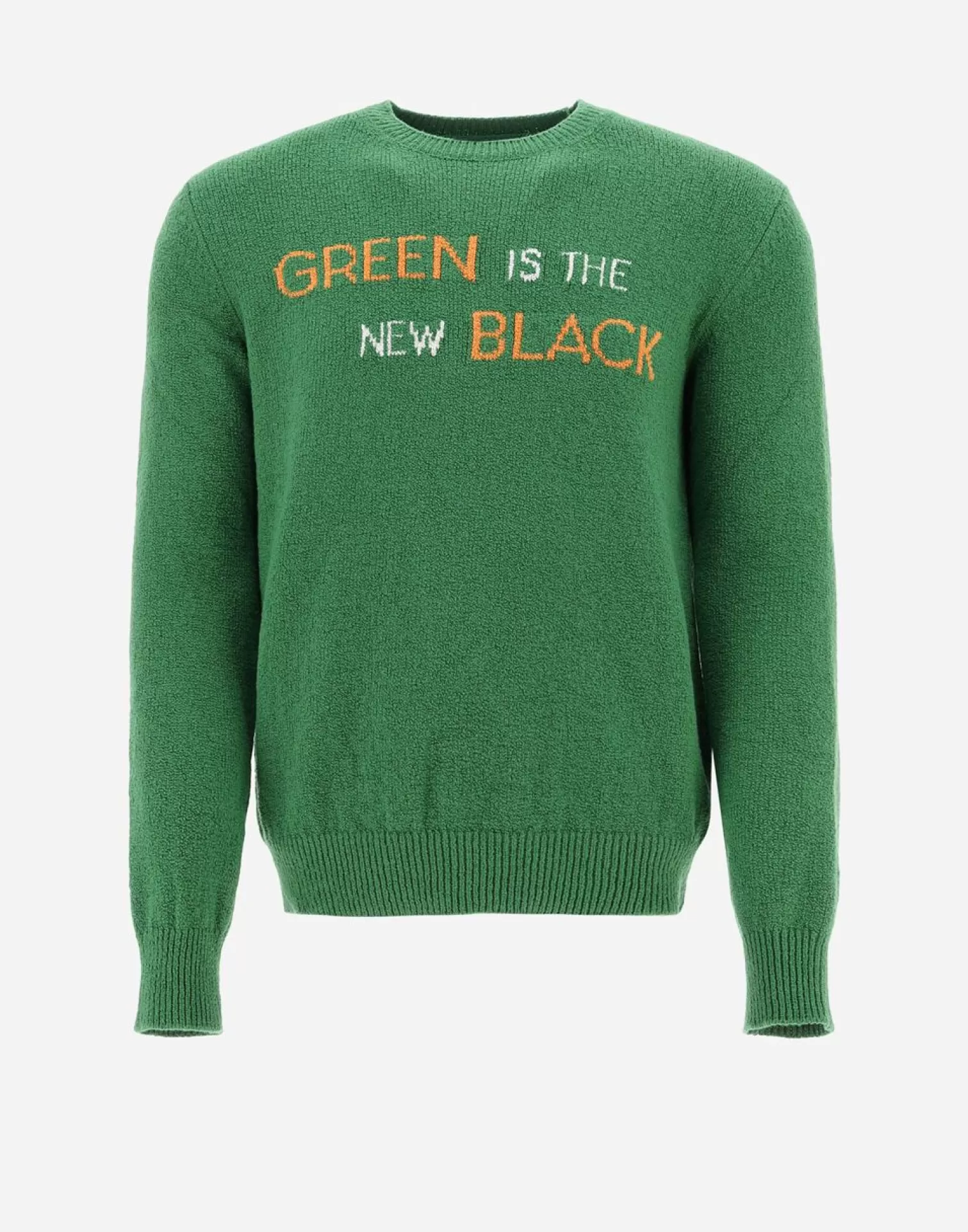 Herno Pulls Et Cardigans>Globe Sweater In Organic Cotton Boucle Garden Green