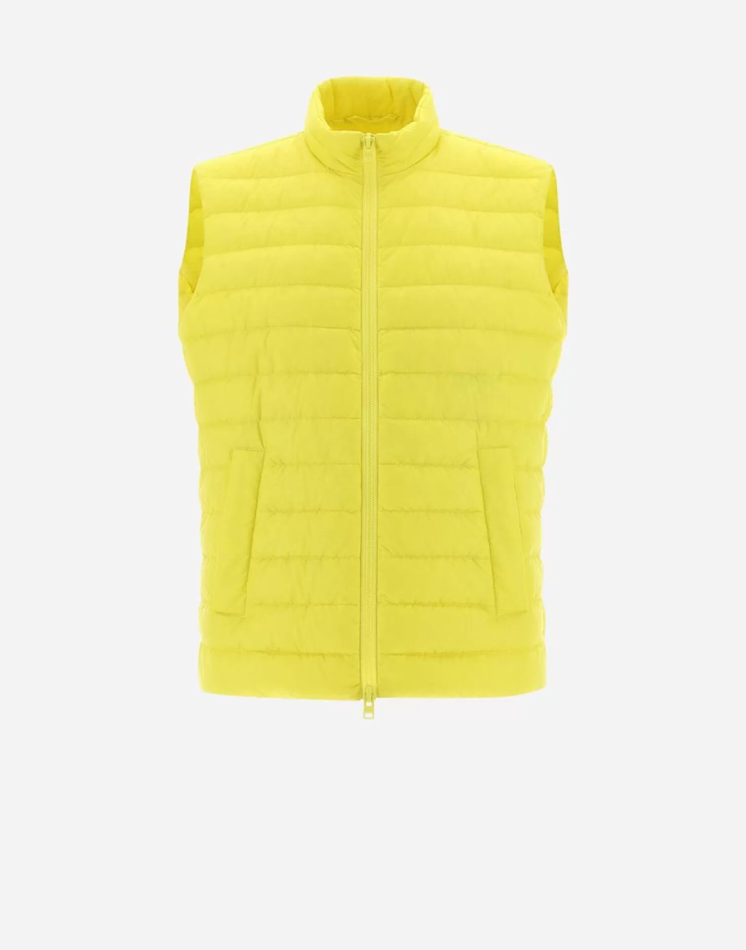 Herno Doudounes Courtes>Globe Waistcoat In Fast5Degradable Lemon Yellow