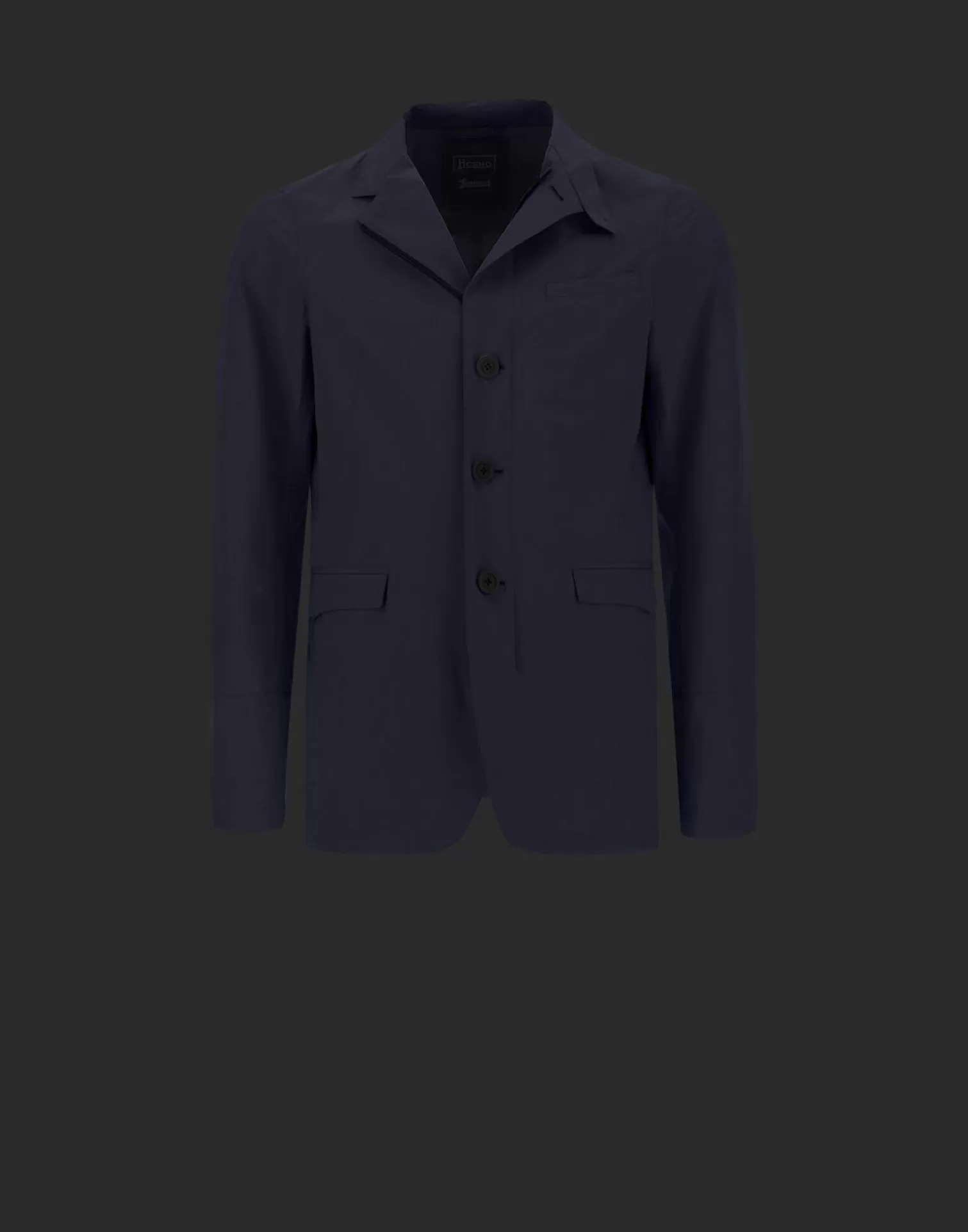 Herno Blazers>Gore-Tex 2Layer Laminar Blazer Blue