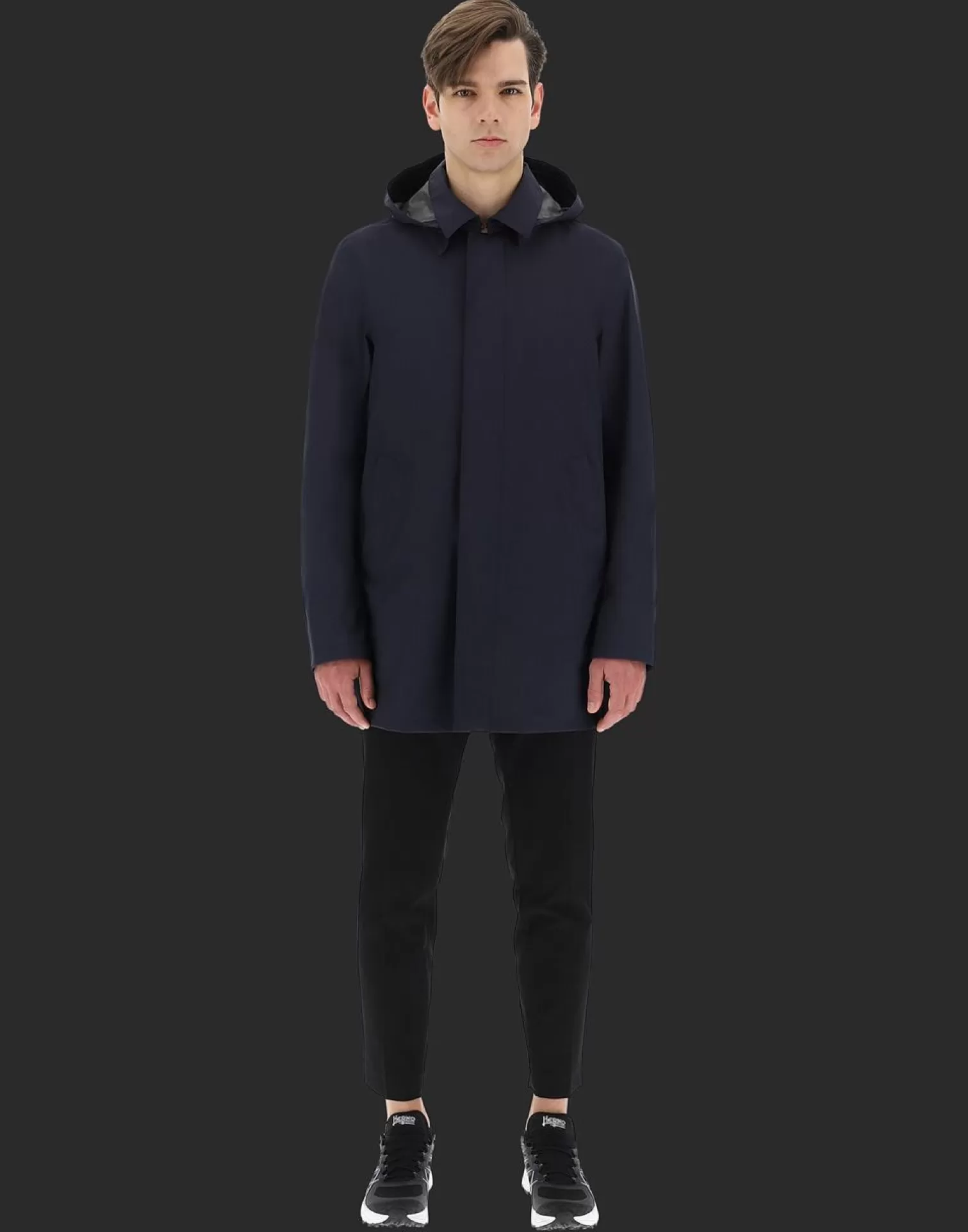 Herno Manteaux Et Trench-Coats>Gore-Tex 2Layer Laminar Carcoat Blue