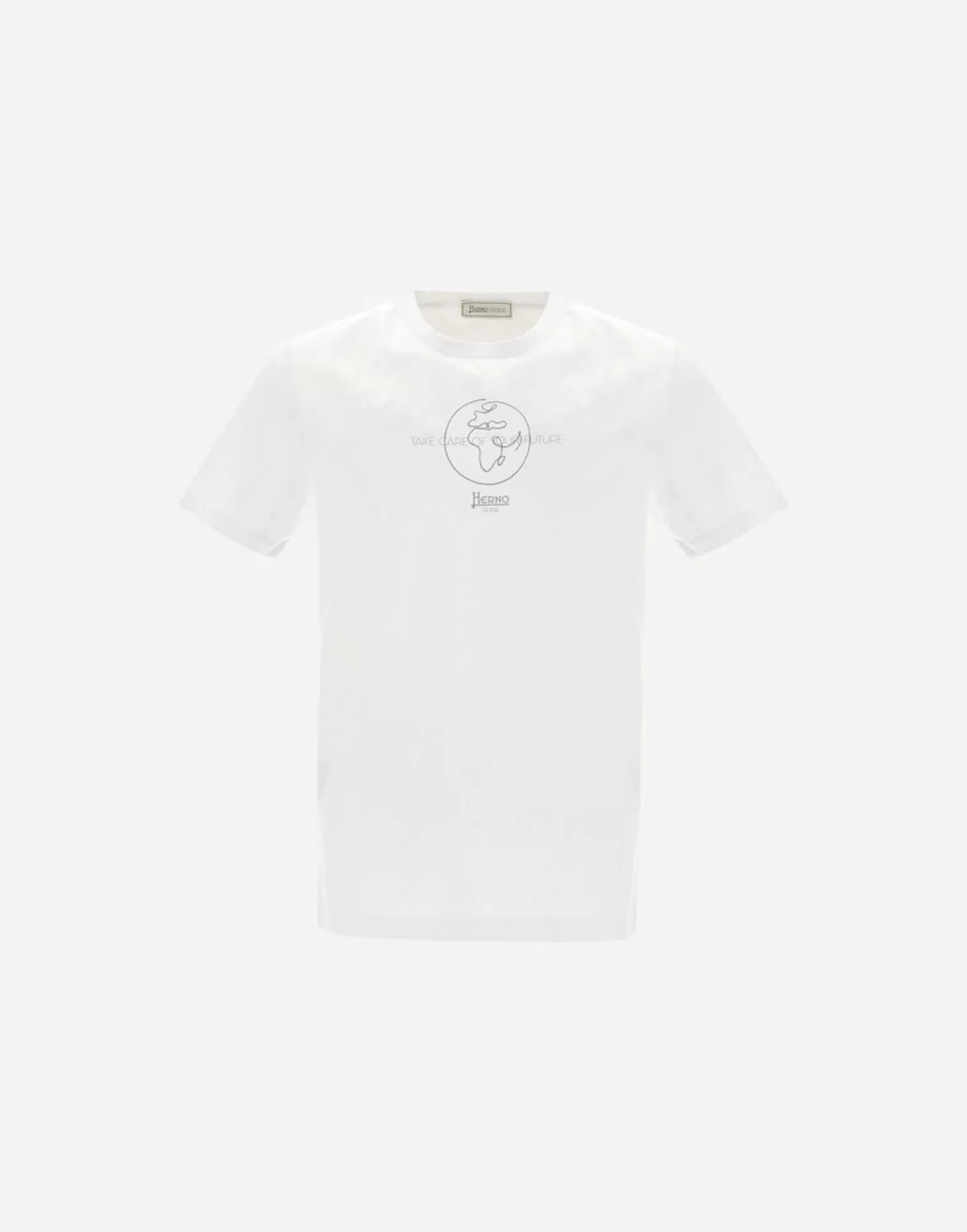 Herno T-Shirts Et Polos>Gots Cotton Light Jersey T-Shirt White