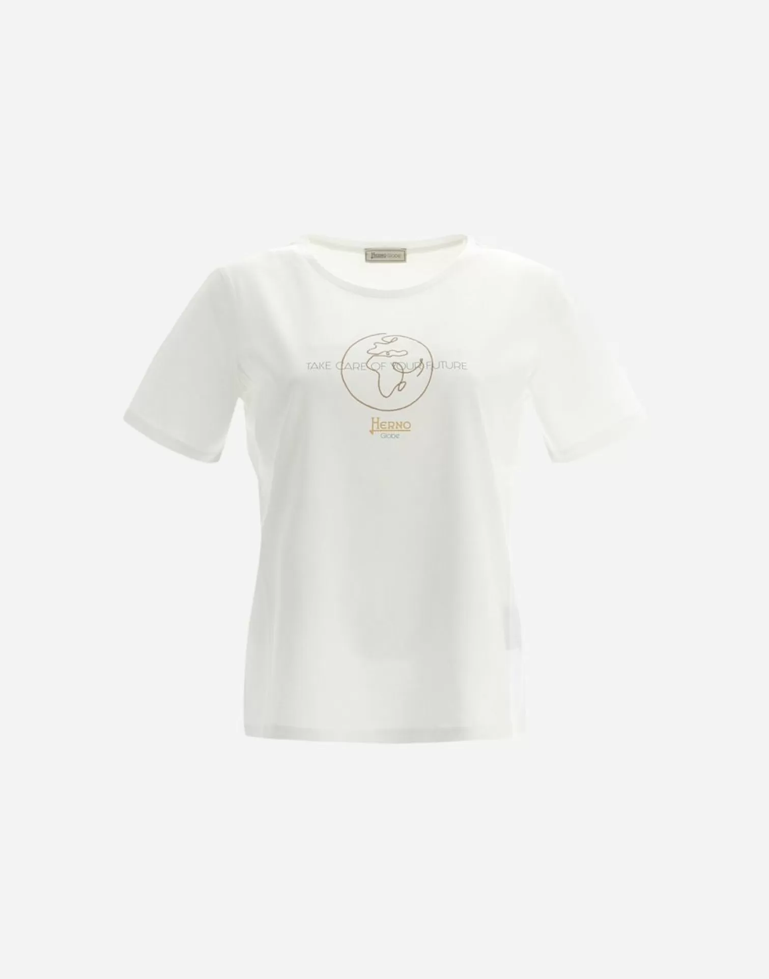 Herno T-Shirts>Gots Cotton Light Jersey T-Shirt White