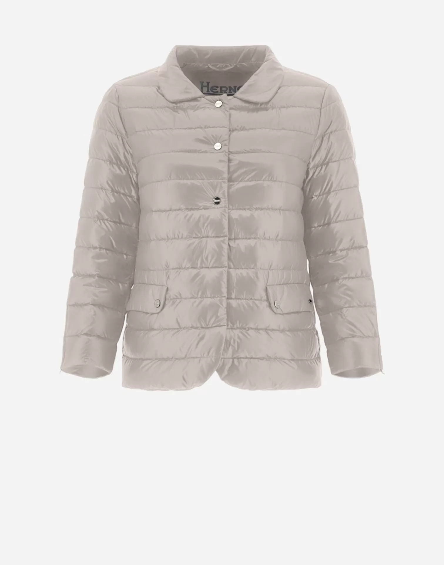 Herno Doudounes Courtes>Jacket In Nylon Ultralight Chantilly