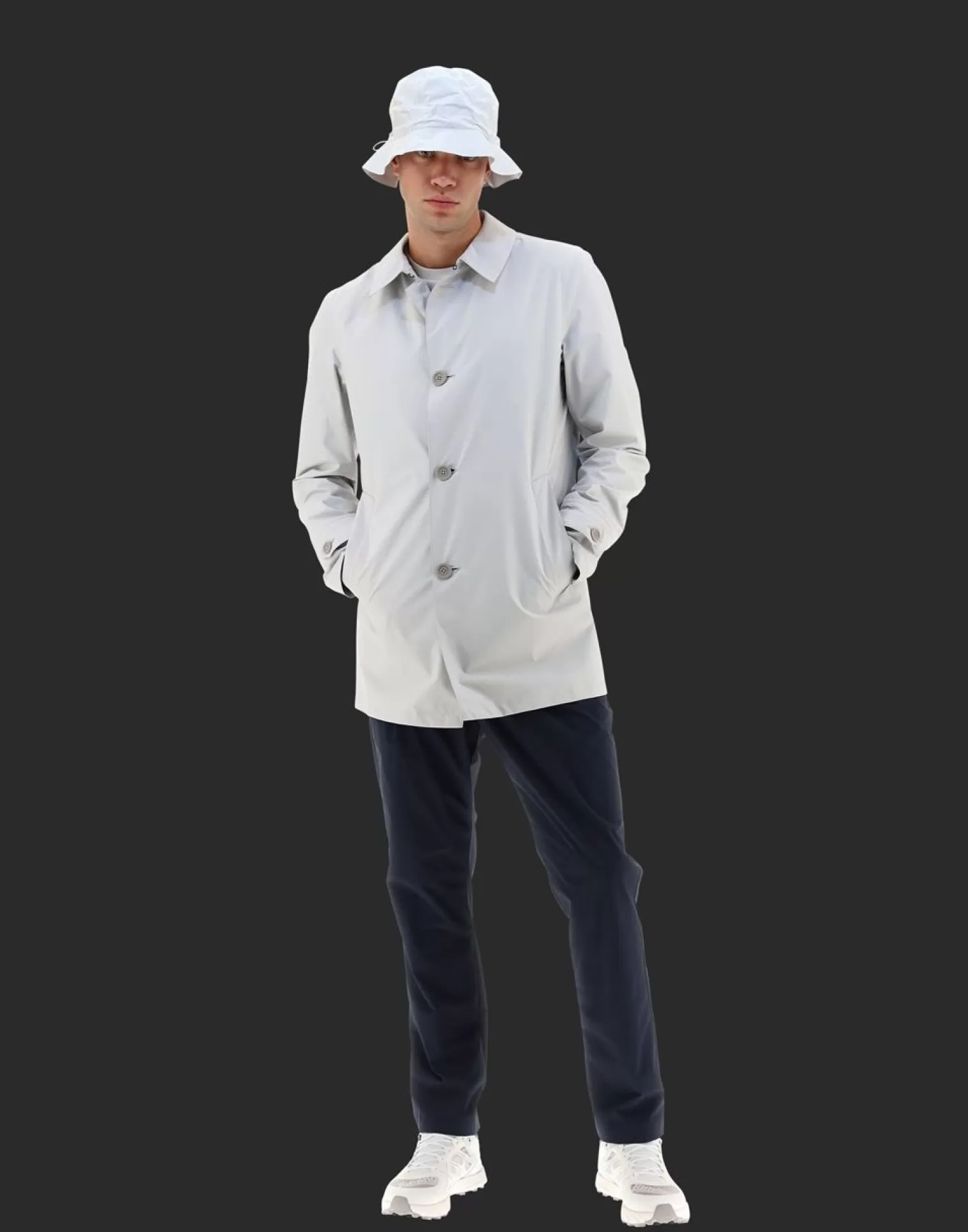 Herno Imperméables>Laminar 2Layer Raincoat With Bucket Hat Ice