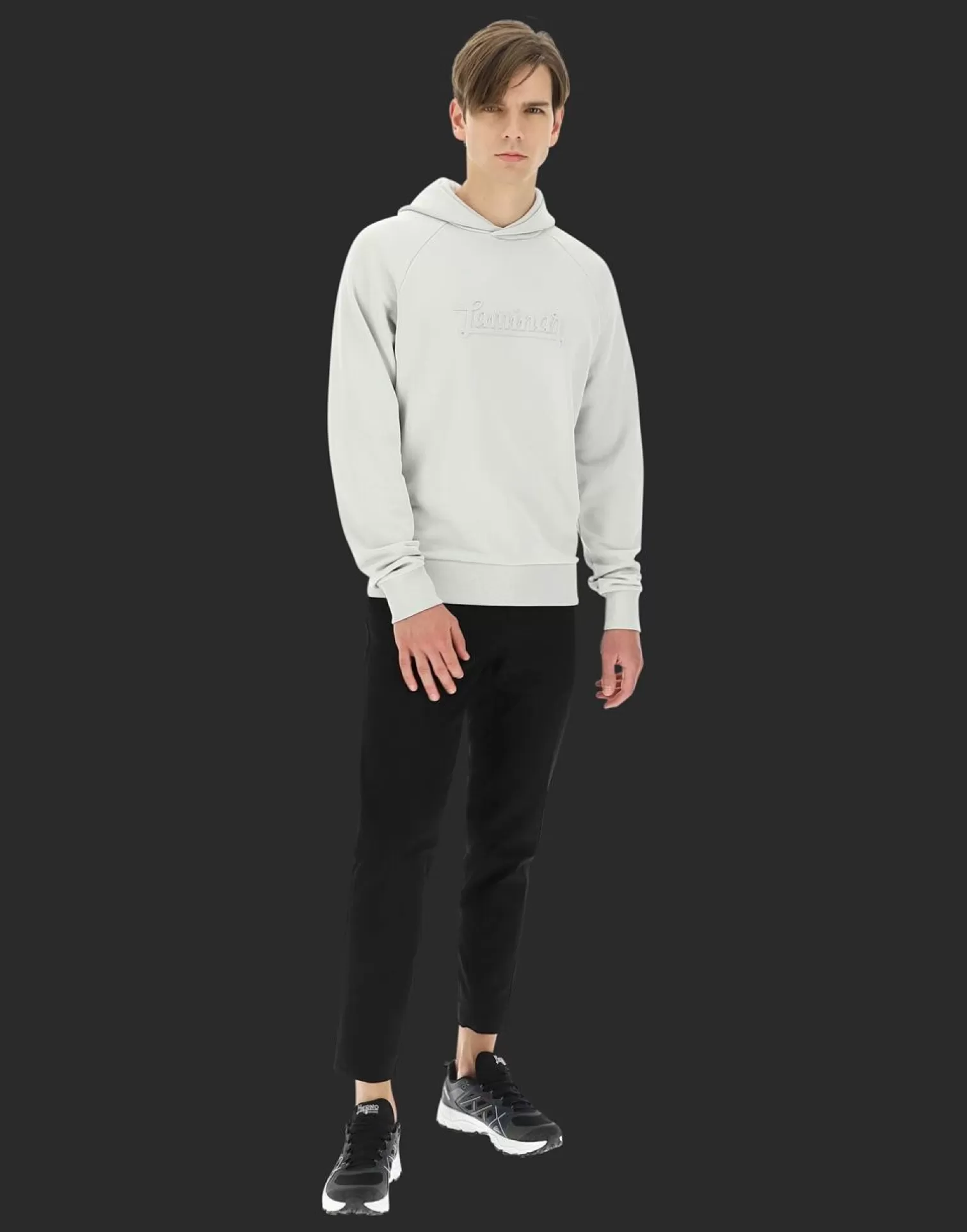 Herno Pulls Et Cardigans>Laminar Cotton Sweater Hoodie With Logo Ice