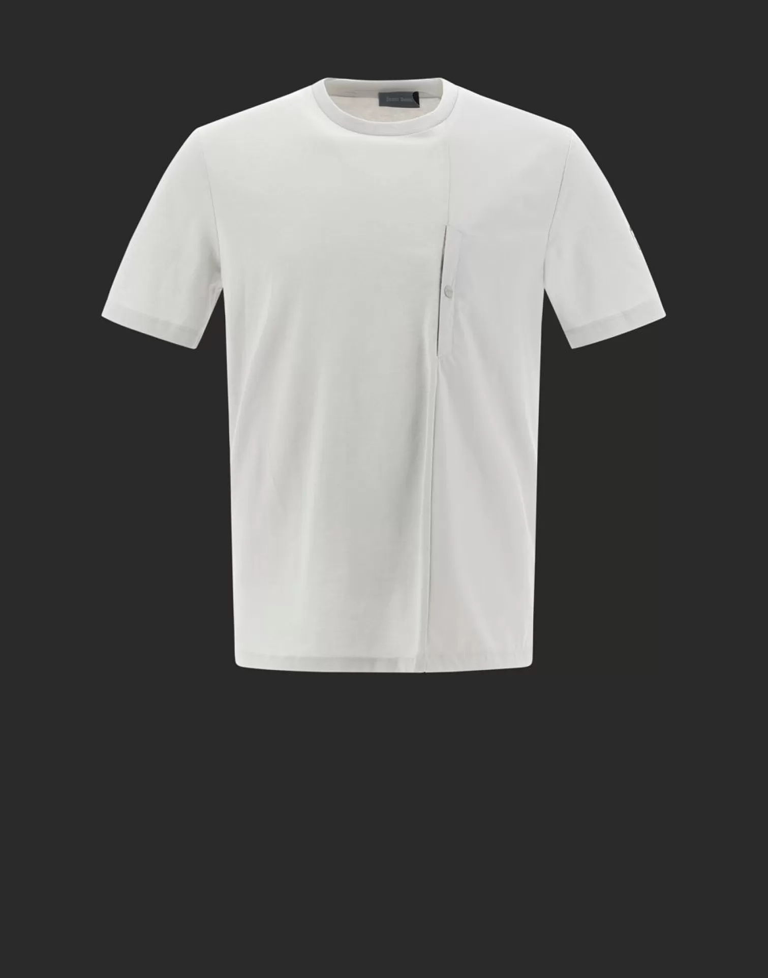 Herno T-Shirts Et Polos>Laminar T-Shirt In Compact Jersey With Nylon Details Ice