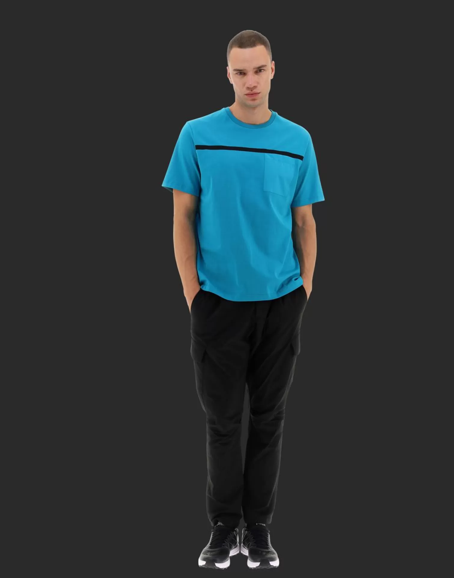 Herno T-Shirts Et Polos>Laminar T-Shirt In Sport Heavy Jersey Light Blue