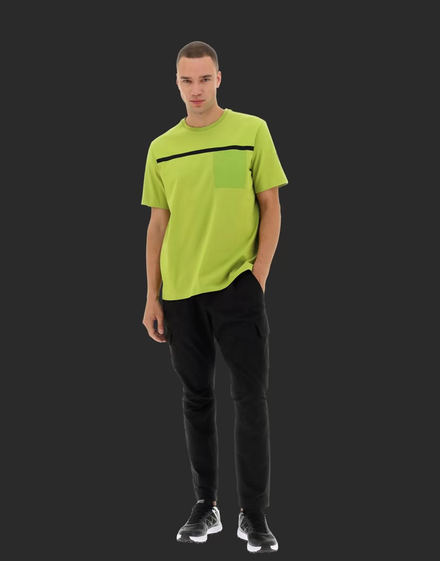 Herno T-Shirts Et Polos>Laminar T-Shirt In Sport Heavy Jersey Oasis Green