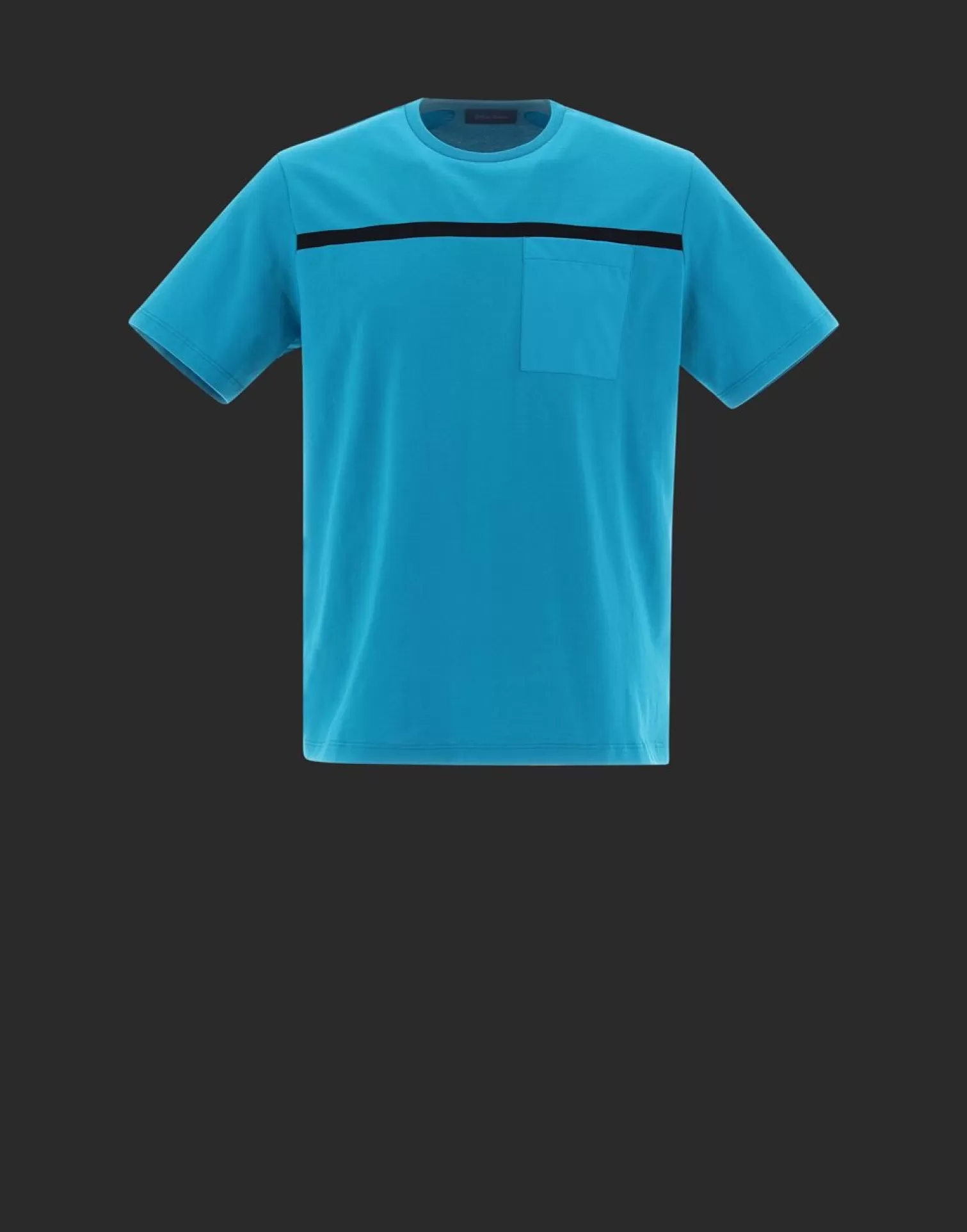 Herno T-Shirts Et Polos>Laminar T-Shirt In Sport Heavy Jersey Light Blue