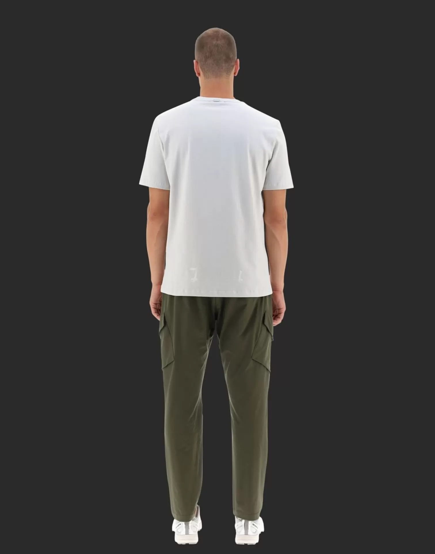 Herno T-Shirts Et Polos>Laminar T-Shirt With Pocket In Compact Jersey With Nylon Details Ice