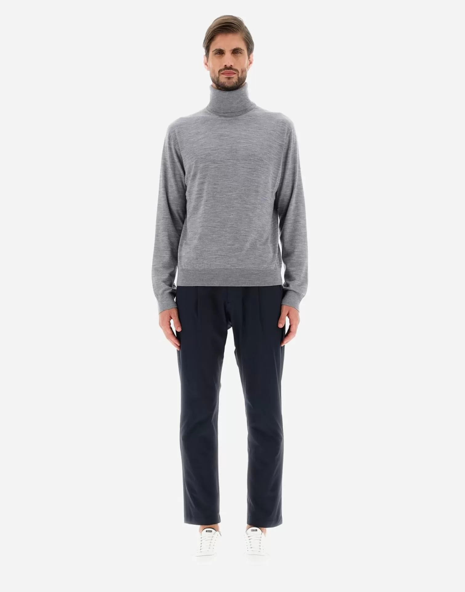 Herno Pulls Et Cardigans>Men'S Sweater In Breeze Light Grey