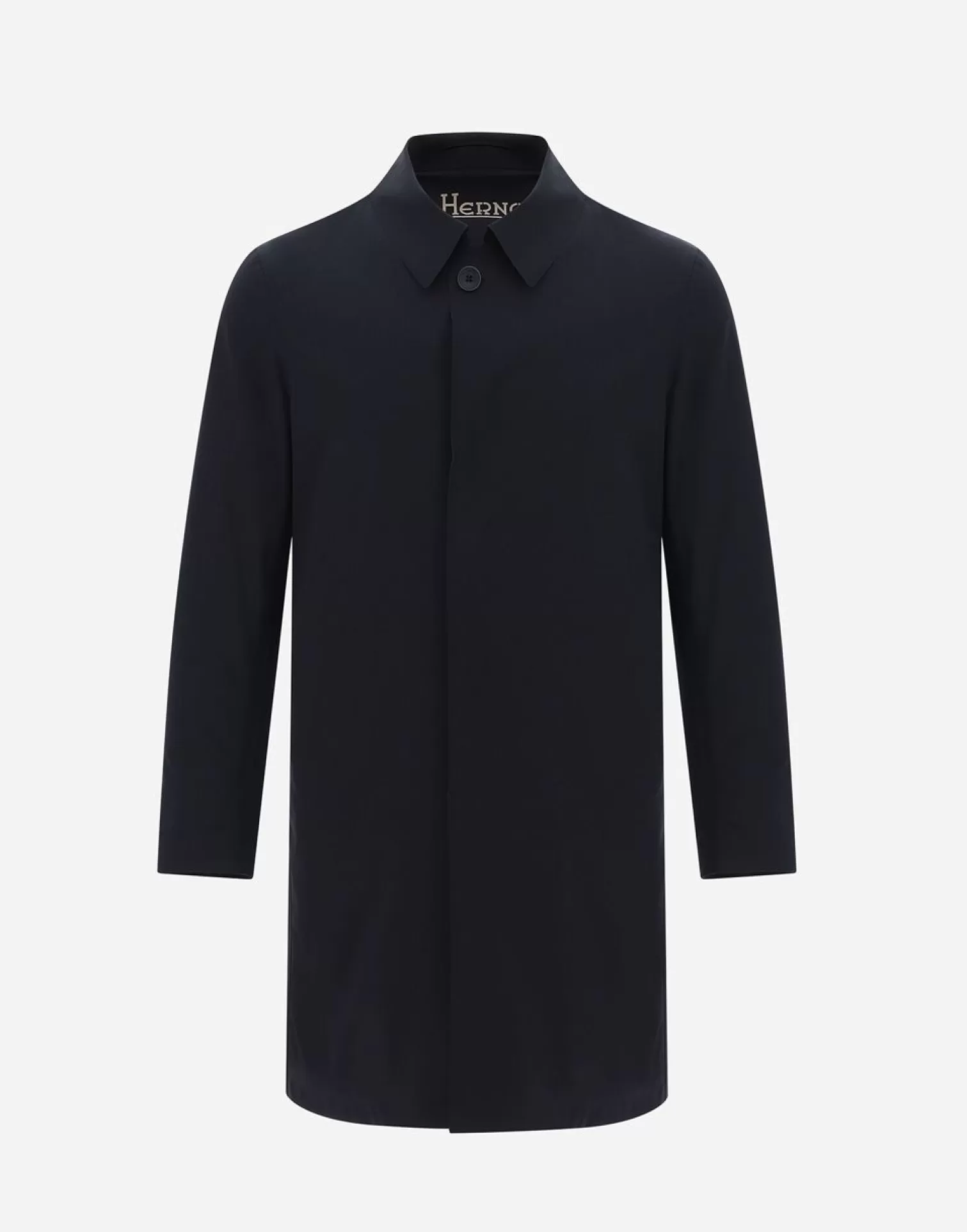 Herno Imperméables>Monogram Taped Essence Raincoat Navy Blue