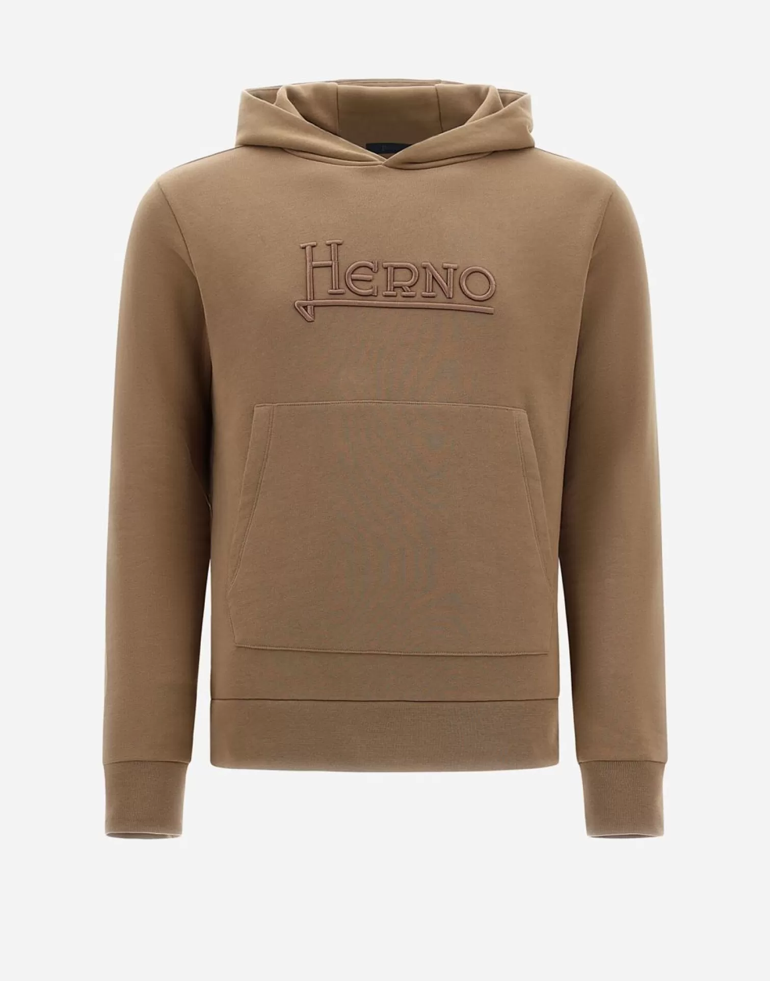 Herno Pulls Et Cardigans>Online Exclusive Cotton Heavy Jersey Unisex Sweatshirt Camel