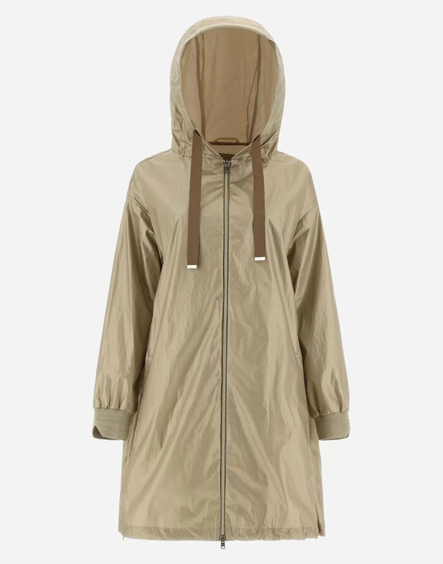 Herno Parkas Et Vestes>Parka In Leisure Cotton Sand