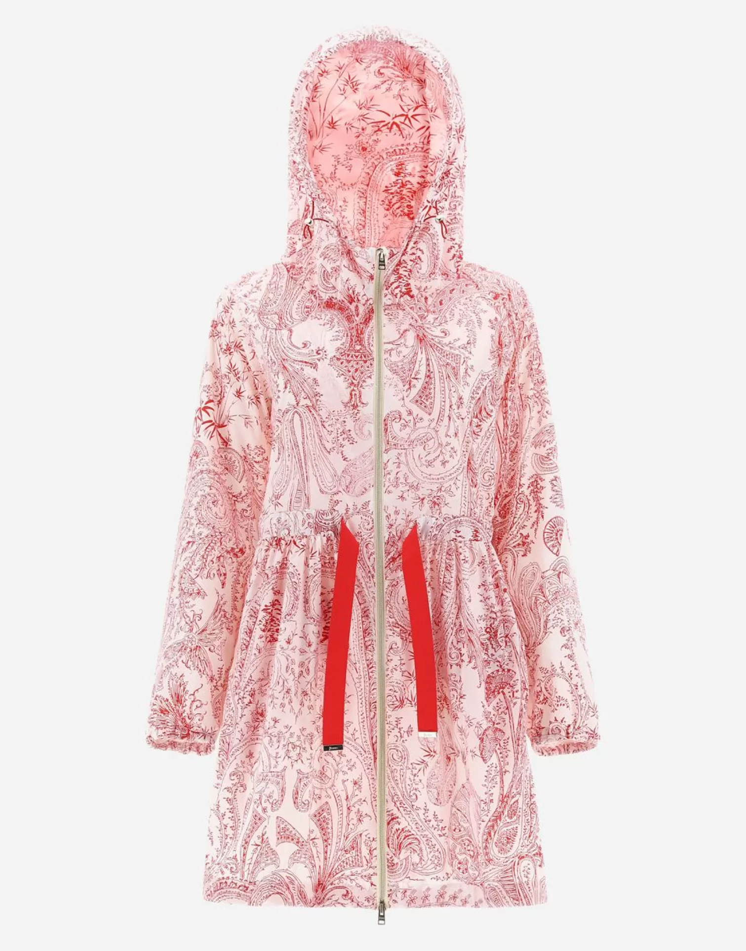 Herno Parkas Et Vestes>Parka In Oriental Fancy Light Red