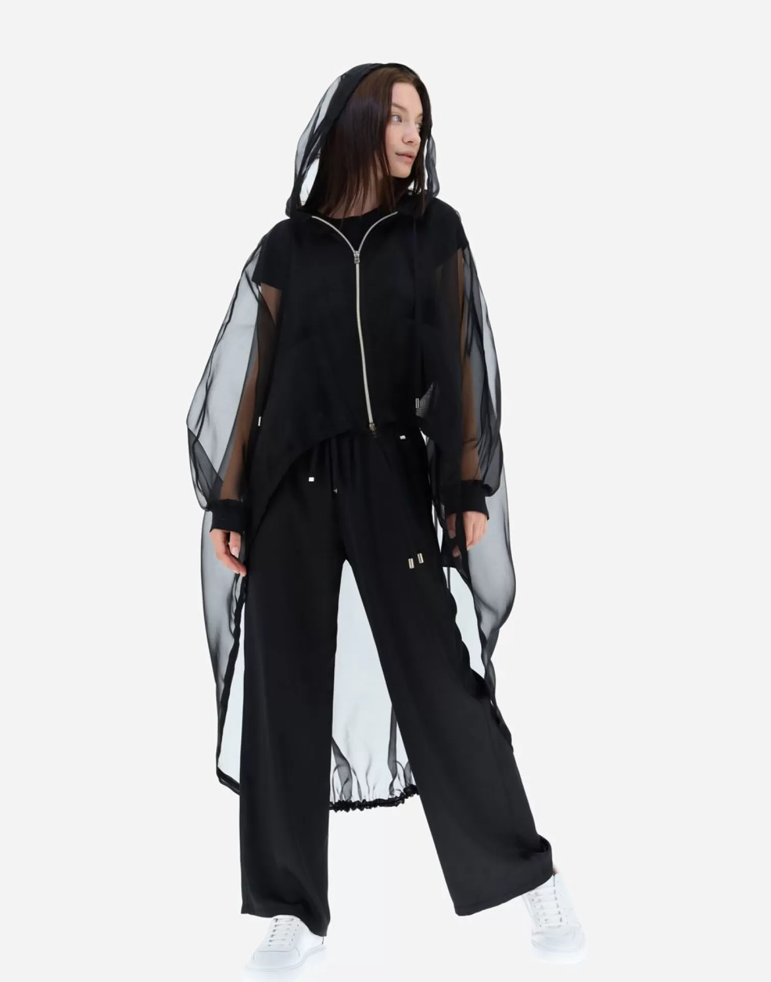 Herno Parkas Et Vestes>Parka In Veiled Silk Black