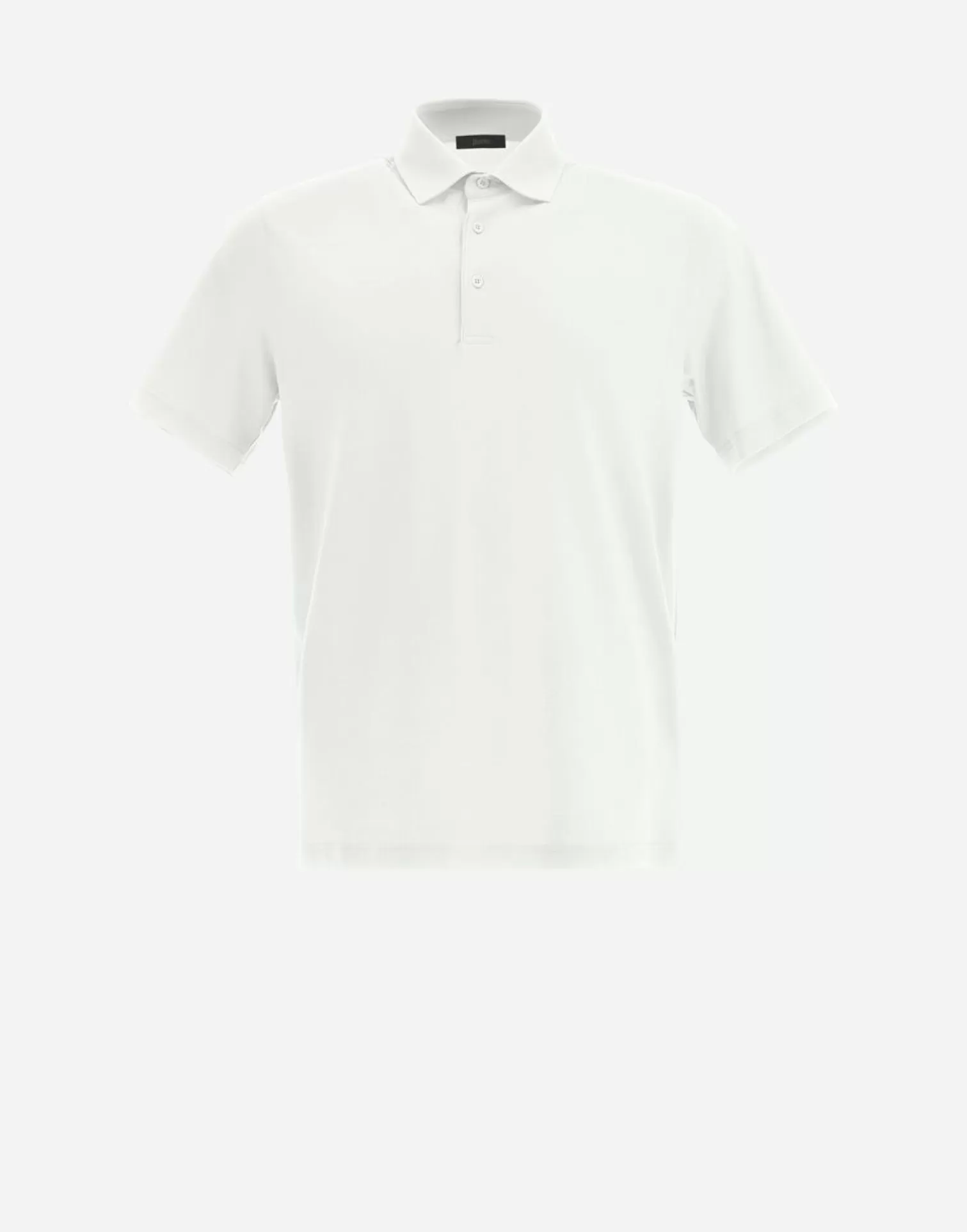 Herno T-Shirts Et Polos>Polo Shirt In Crepe Jersey White