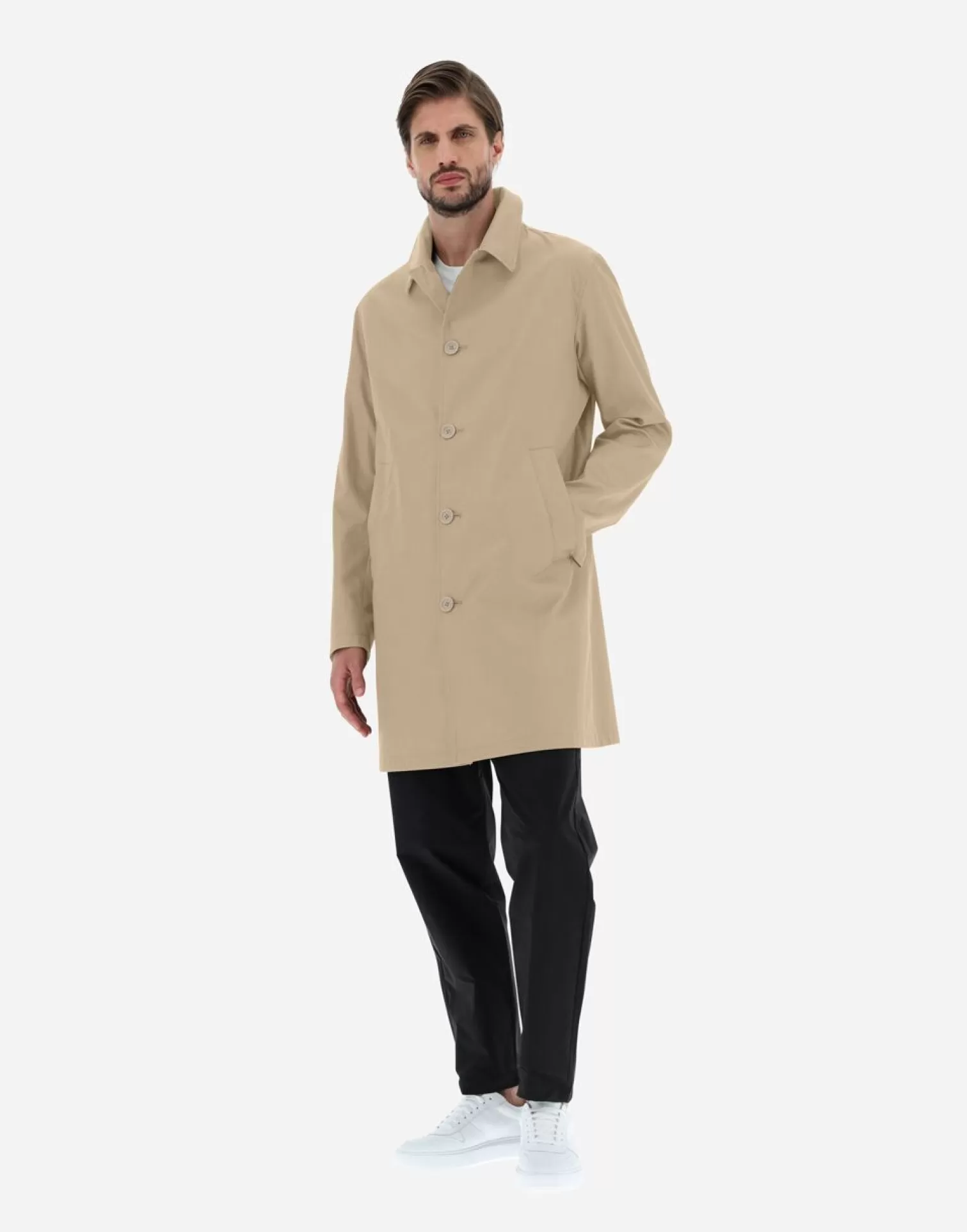 Herno Imperméables>Raincoat In Delon & Monogram Sand