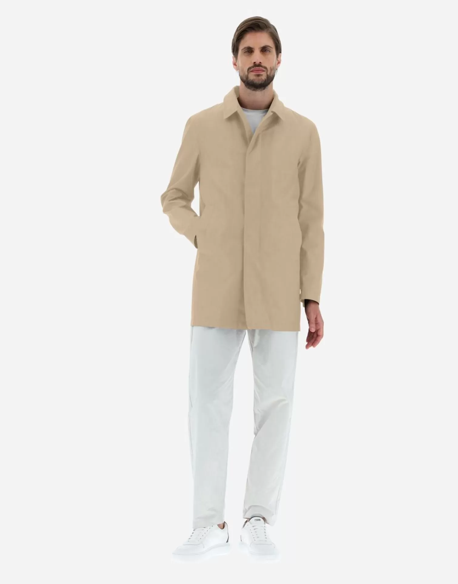 Herno Imperméables>Raincoat In Delon & Nylon Ultralight Sand