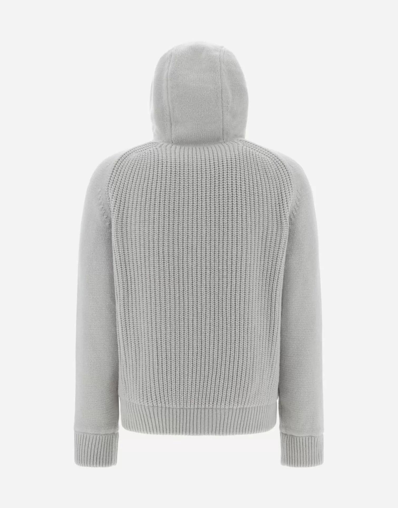 Herno Bomber>Resort Bomber Jacket In Infinity Mix Knit & Rev Ponente Ice