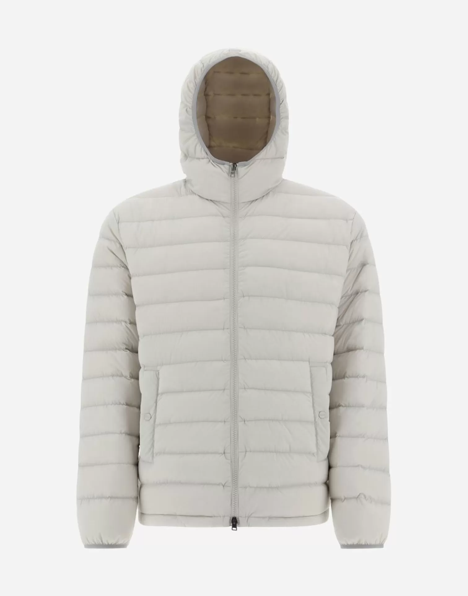 Herno Bomber>Resort Bomber Jacket In Light Nylon Stretch Chantilly