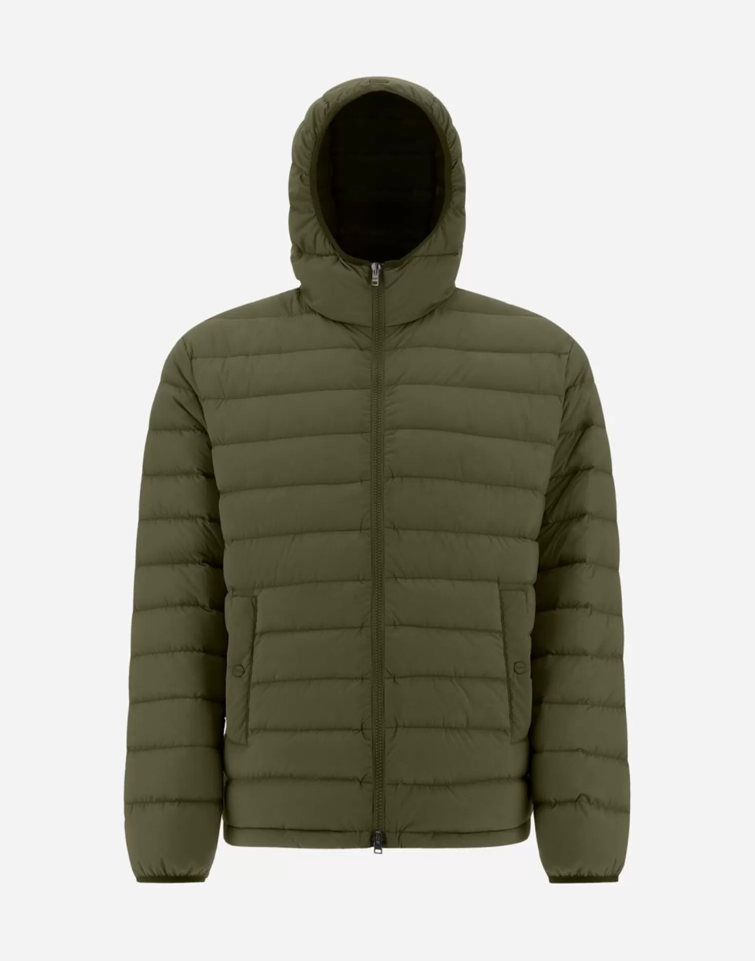 Herno Bomber>Resort Bomber Jacket In Light Nylon Stretch Light Military