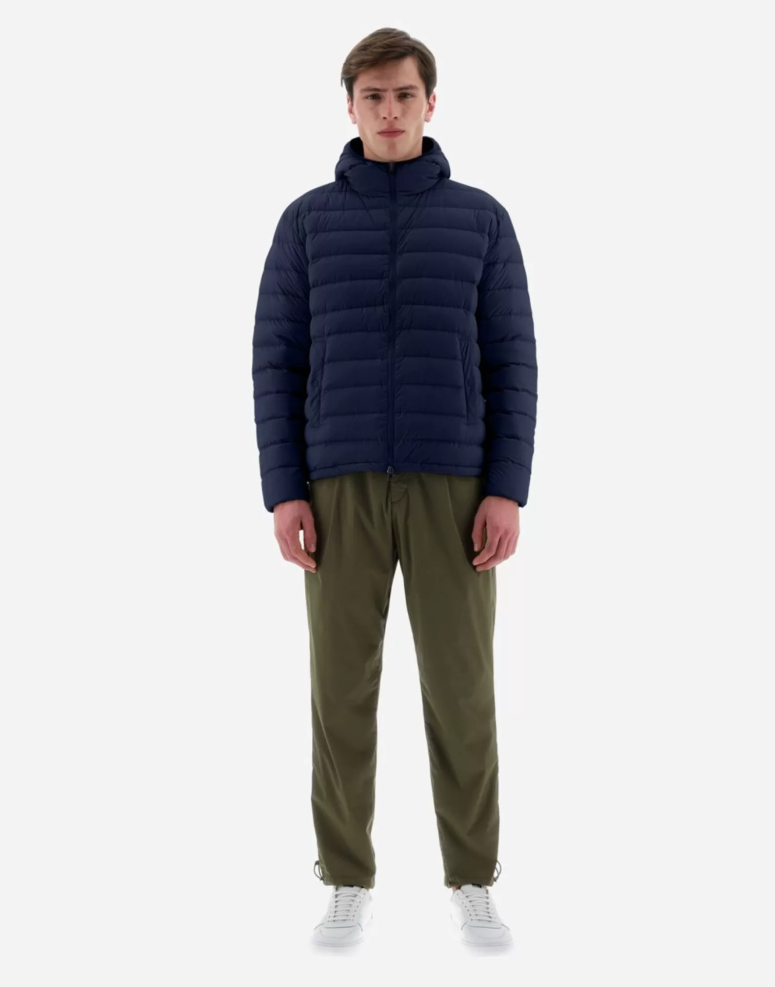 Herno Bomber>Resort Bomber Jacket In Light Nylon Stretch Blue