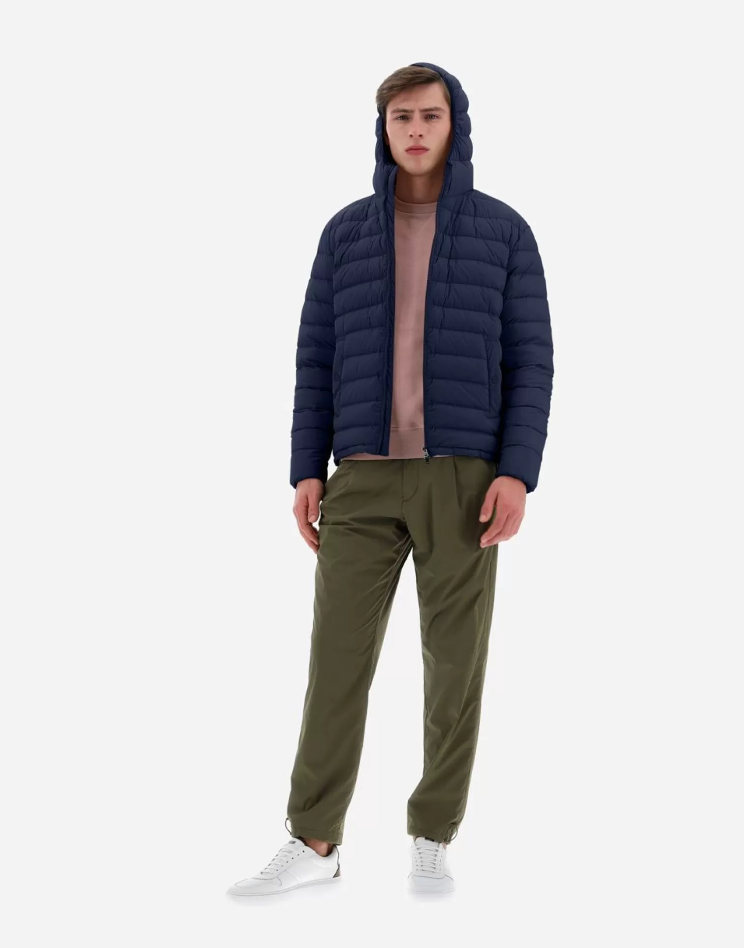 Herno Bomber>Resort Bomber Jacket In Light Nylon Stretch Blue