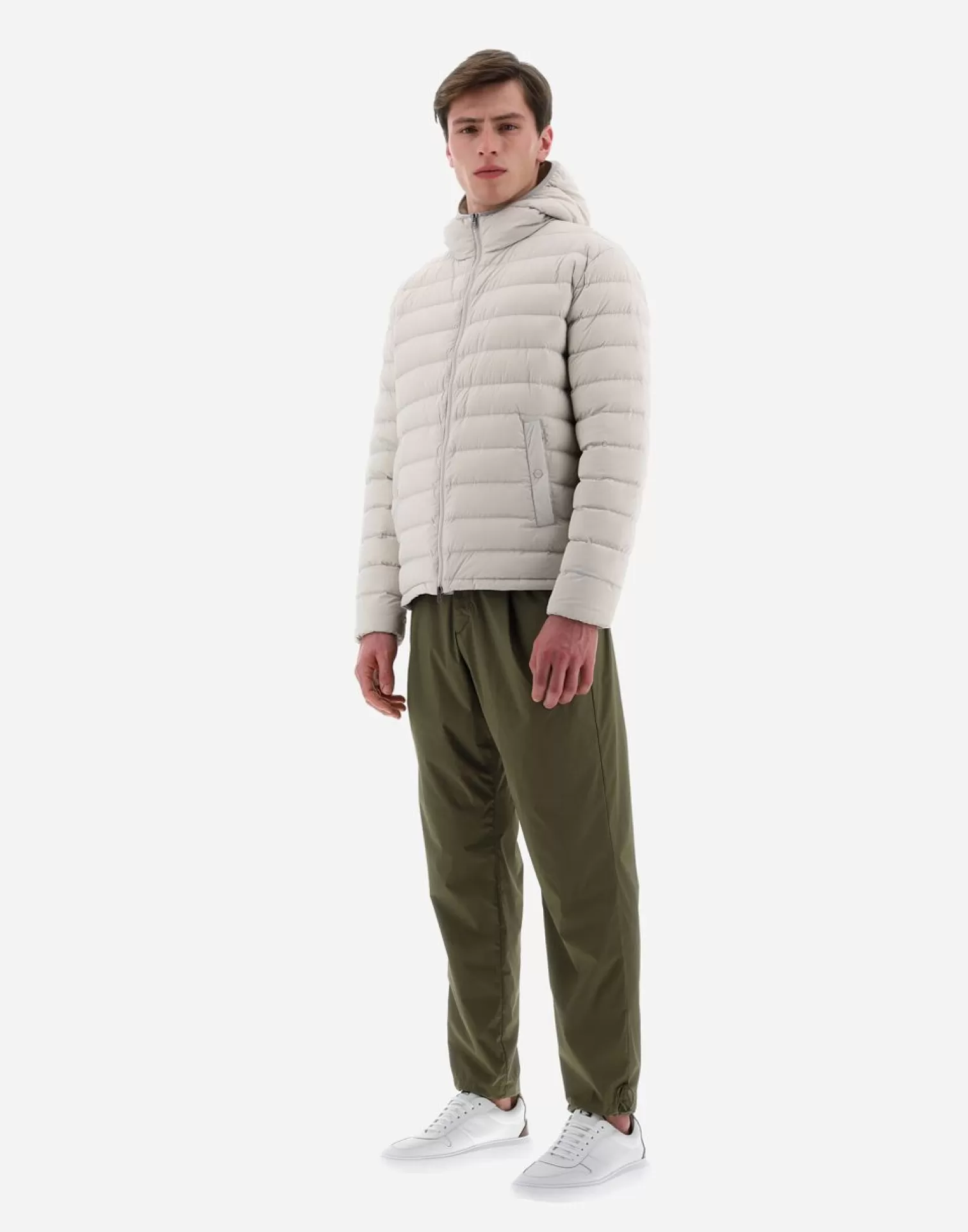 Herno Bomber>Resort Bomber Jacket In Light Nylon Stretch Chantilly