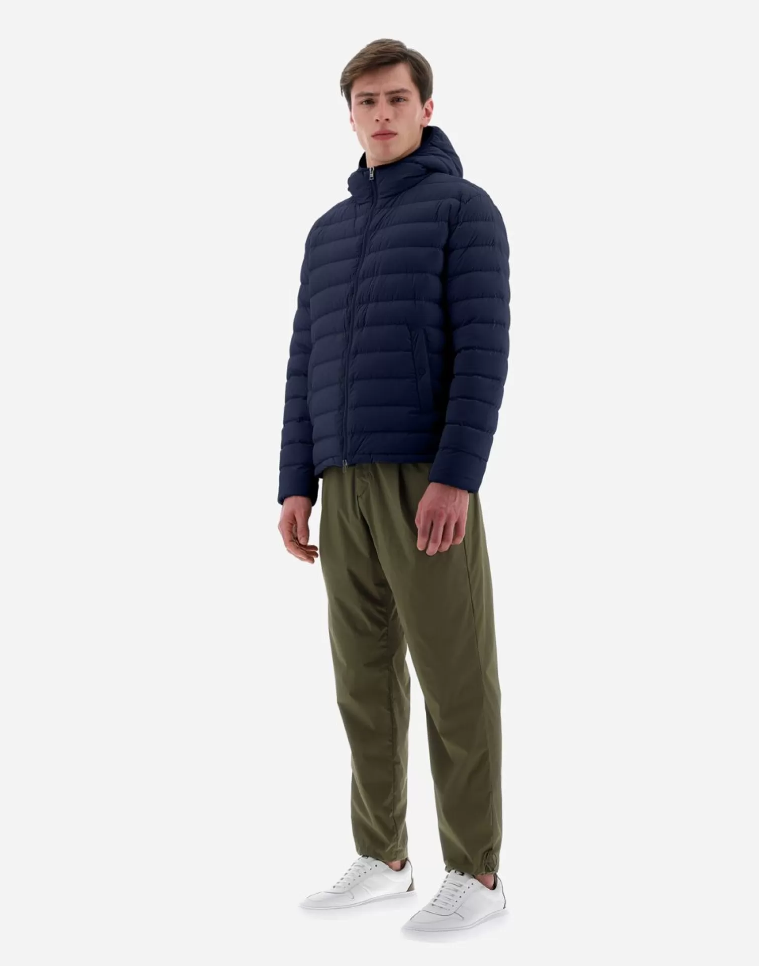Herno Bomber>Resort Bomber Jacket In Light Nylon Stretch Blue