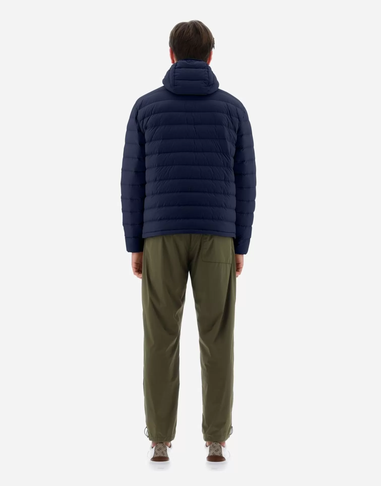 Herno Bomber>Resort Bomber Jacket In Light Nylon Stretch Blue