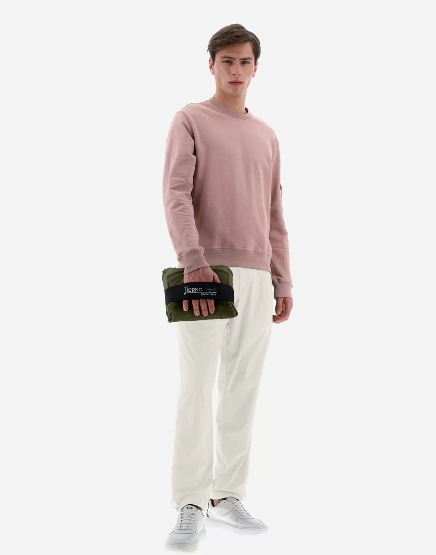 Herno Bomber>Resort Bomber Jacket In Light Nylon Stretch Light Military
