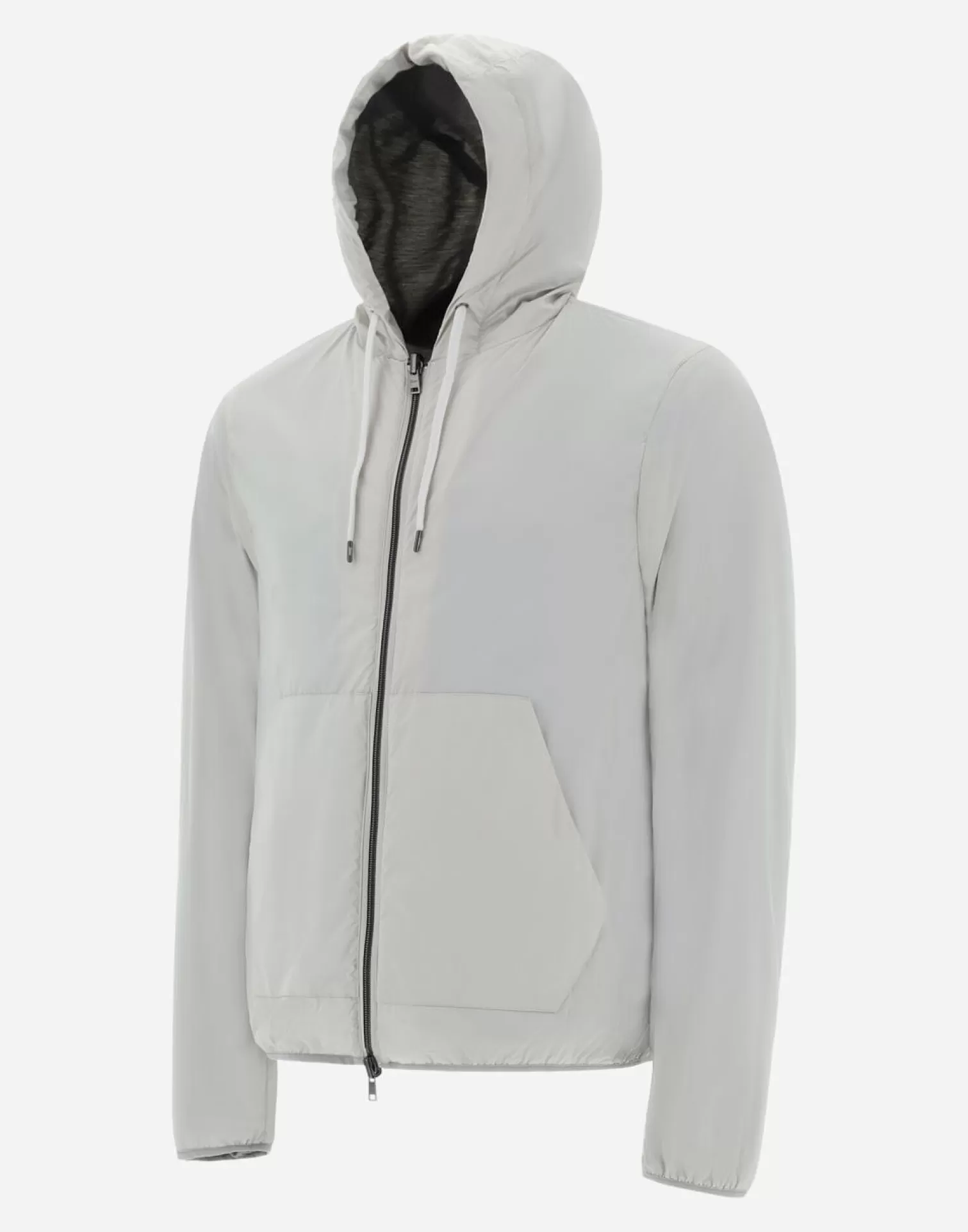 Herno Bomber>Resort Bomber Jacket In Light Nylon Stretch & Light Jersey Chantilly