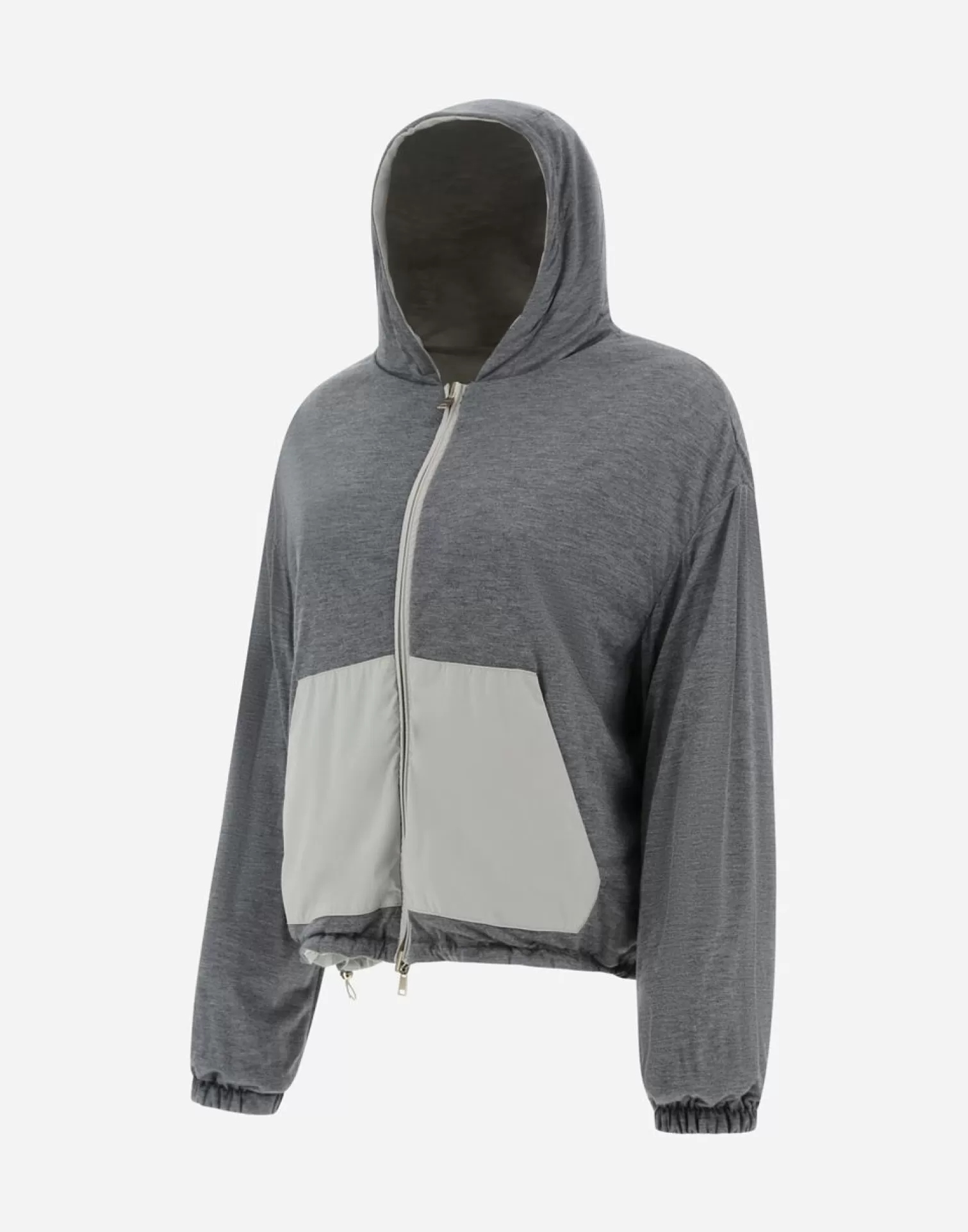 Herno Bomber>Resort Bomber Jacket In Light Nylon Stretch & Light Jersey Chantilly