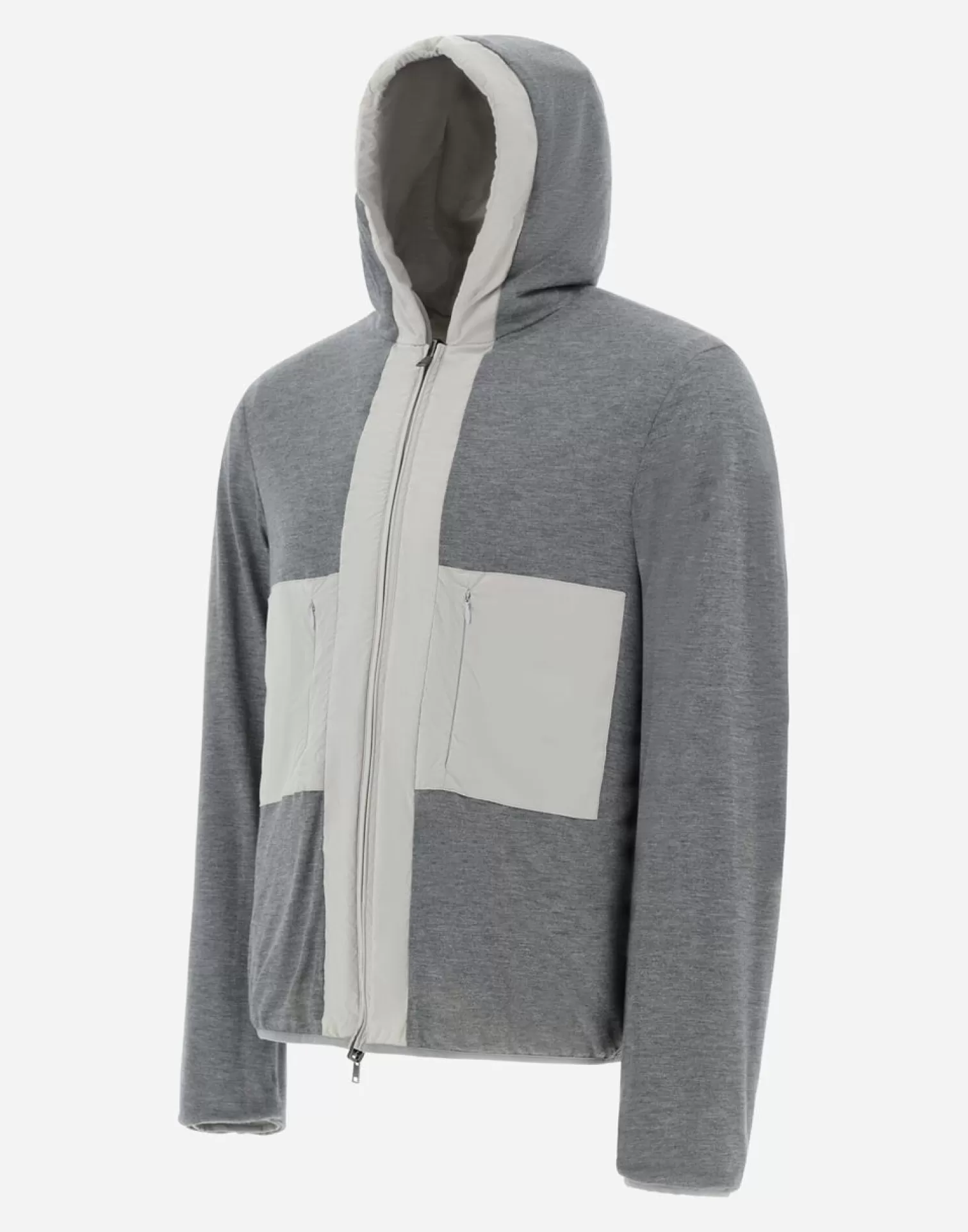 Herno Bomber>Resort Bomber Jacket In Light Nylon Stretch & Light Jersey Chantilly