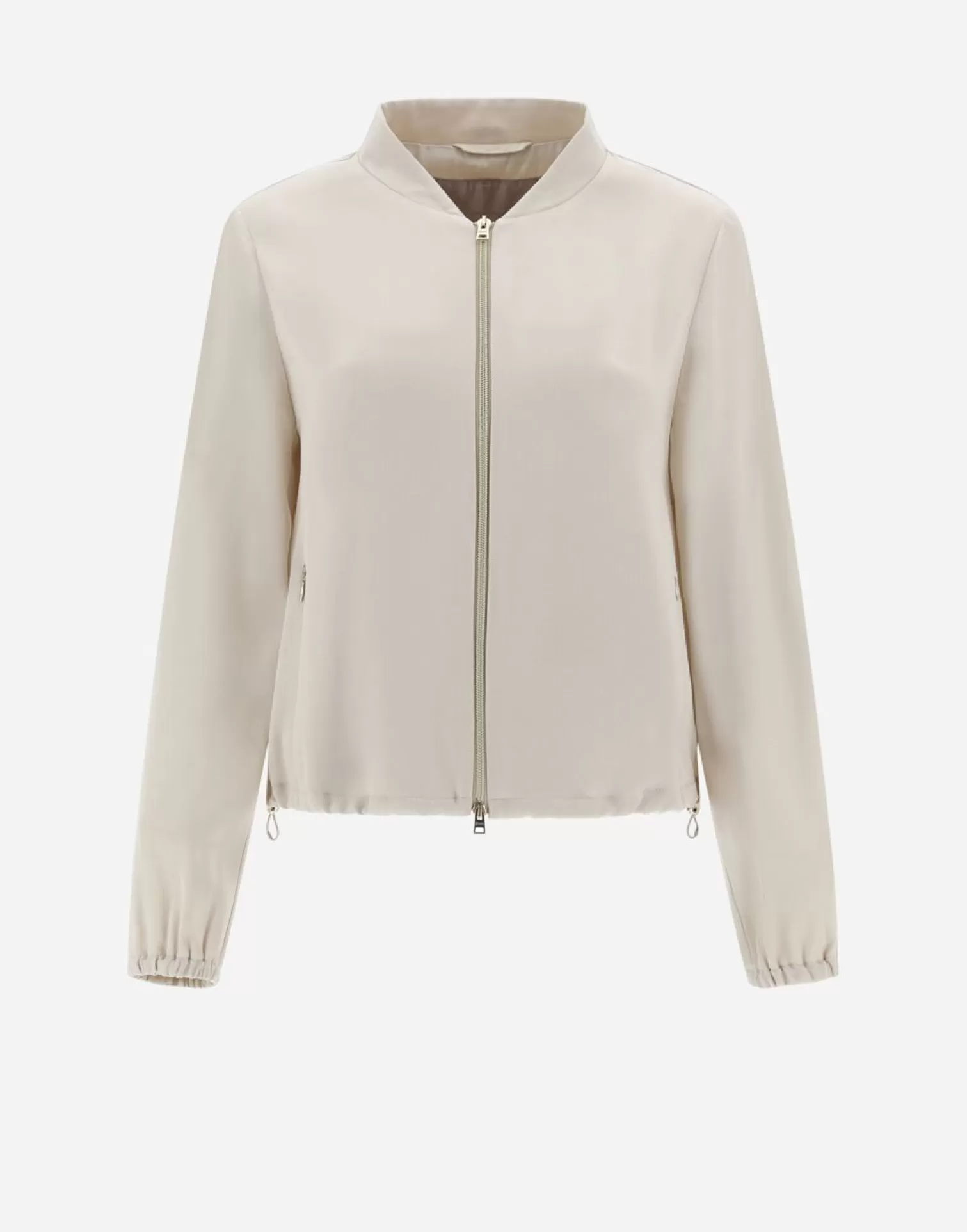 Herno Bomber>Resort Bomber Jacket In Satin Effect Chantilly