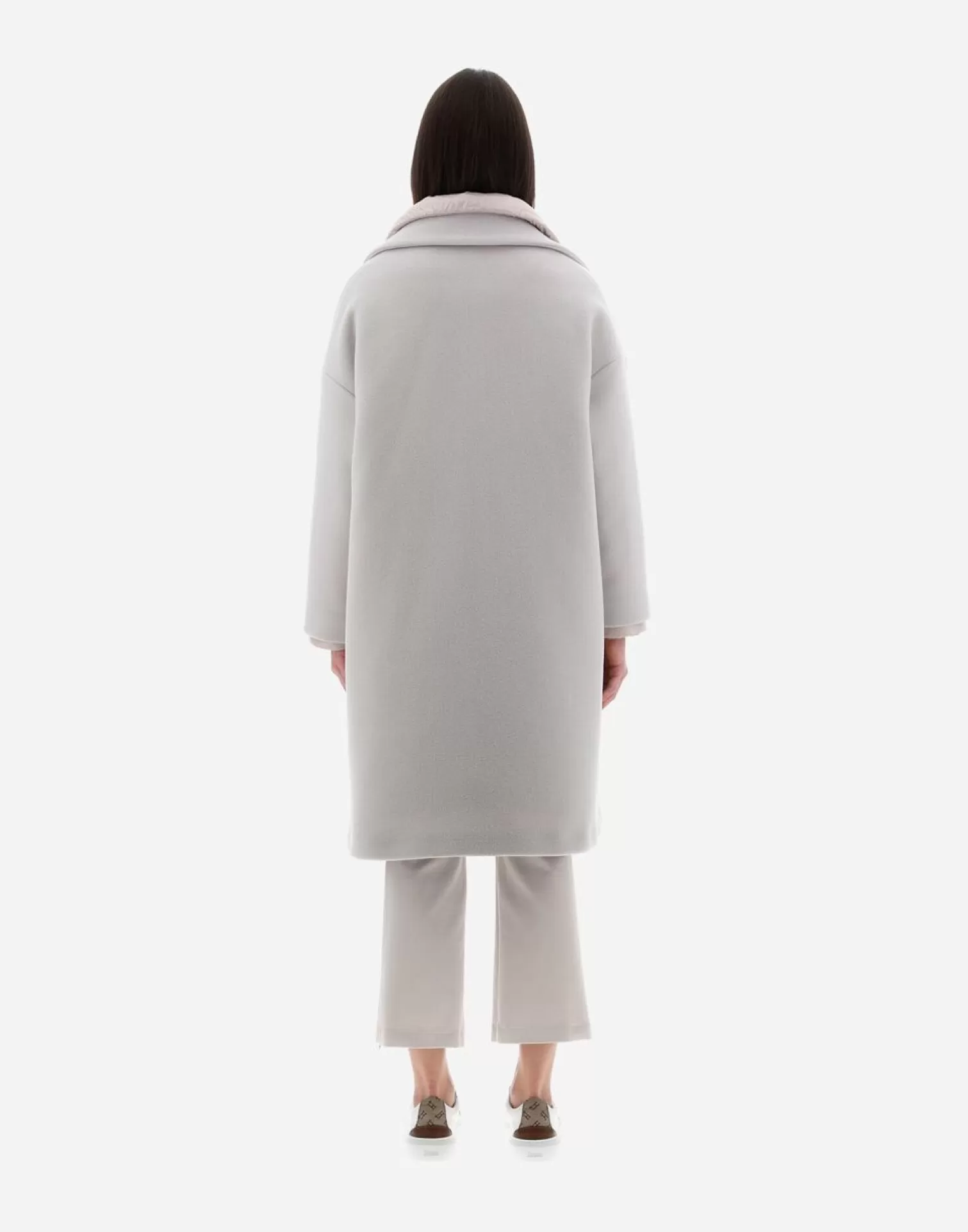 Herno Manteaux Et Trench-Coats>Resort Coat In Modern Double & Nylon Ultralight Chantilly